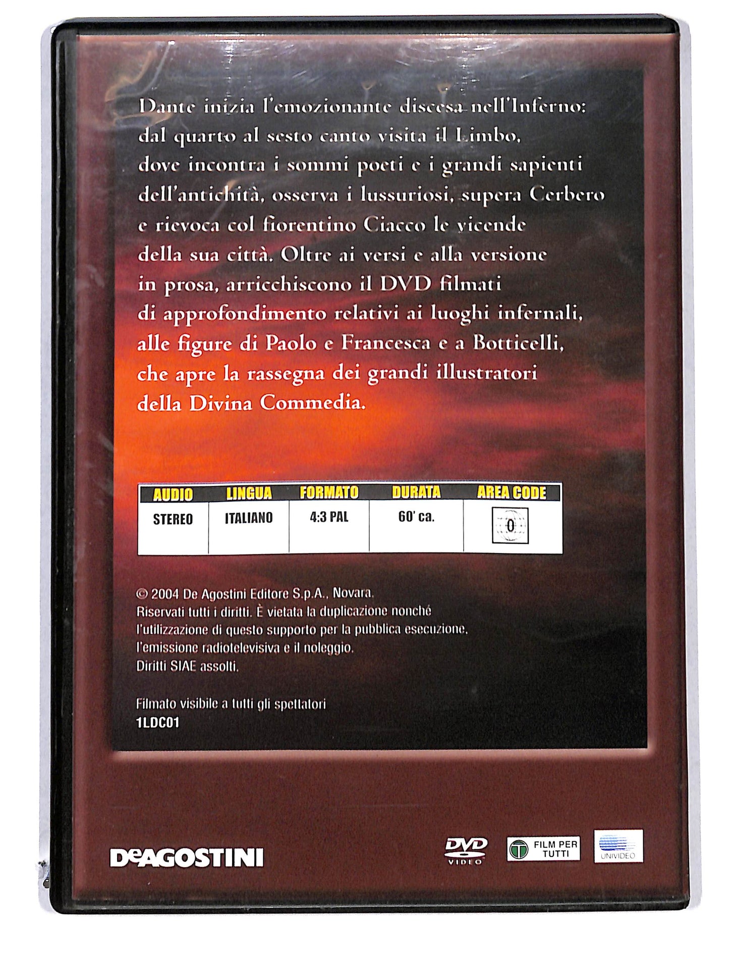 EBOND La Divina Commedia Inferno Canti IV- V- VI EDITORIALE DVD DB582151