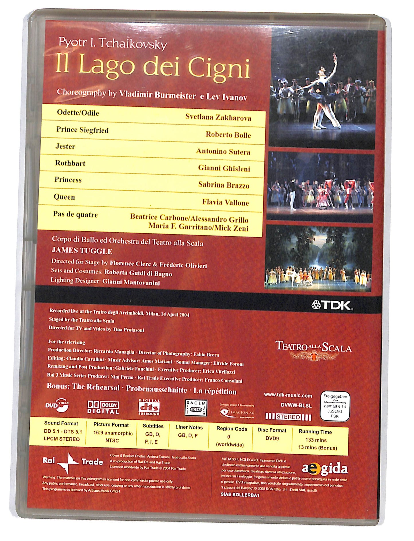 EBOND I Classici del Balletto - il lago dei cigni EDITORIALE DVD DB582348