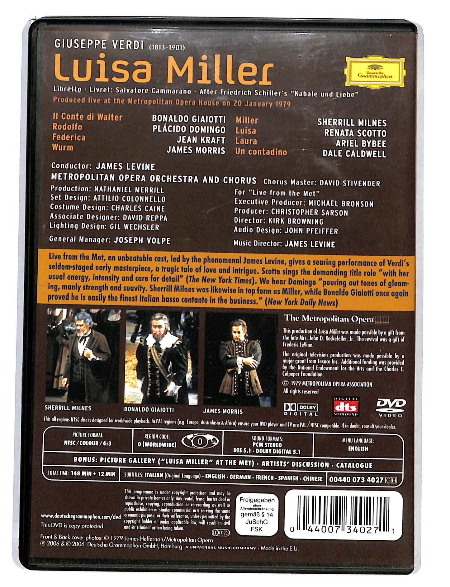 EBOND Verdi - Luisa Miller - Levine DVD DB582353