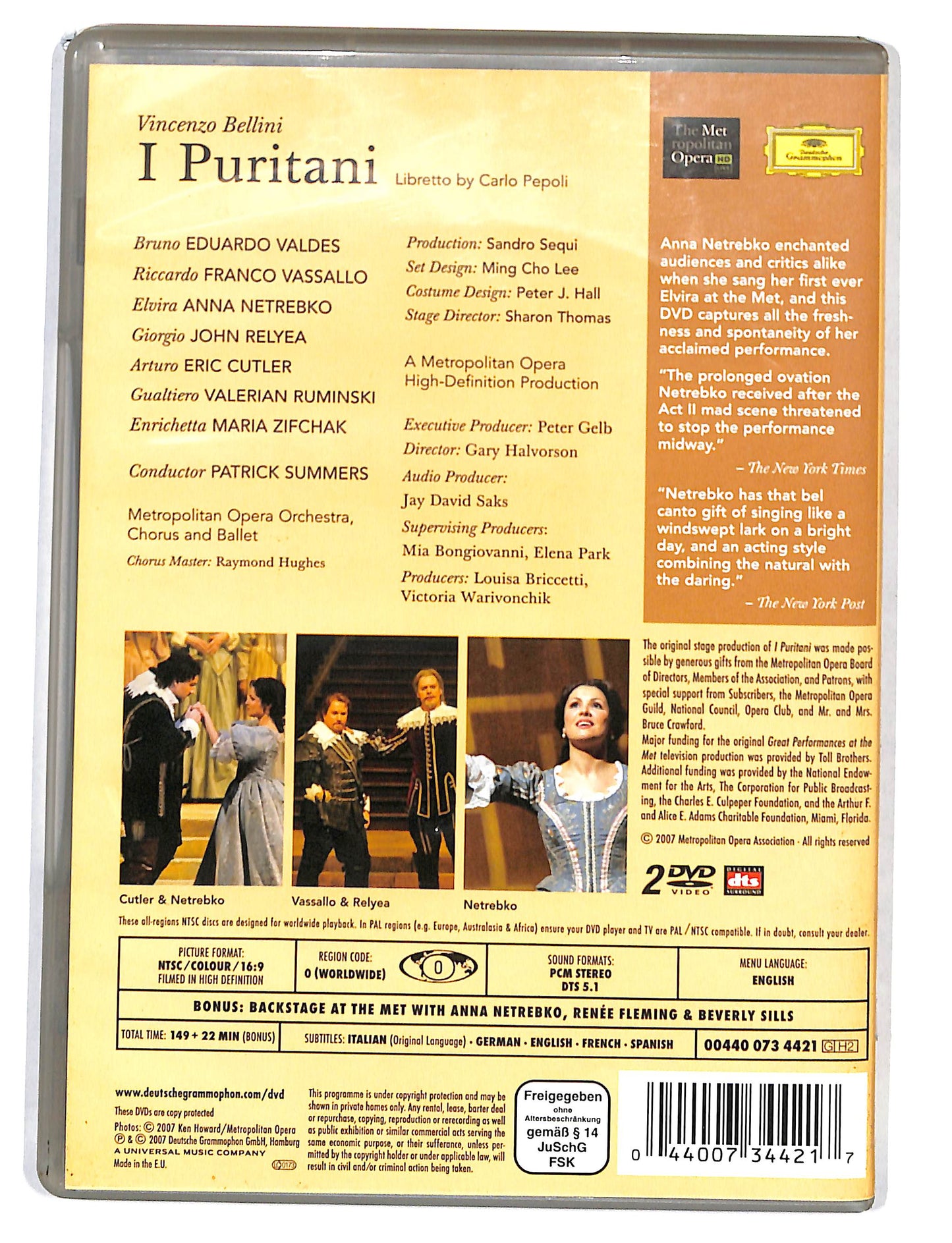 EBOND Bellini - I Puritani- Summers DVD DB582363