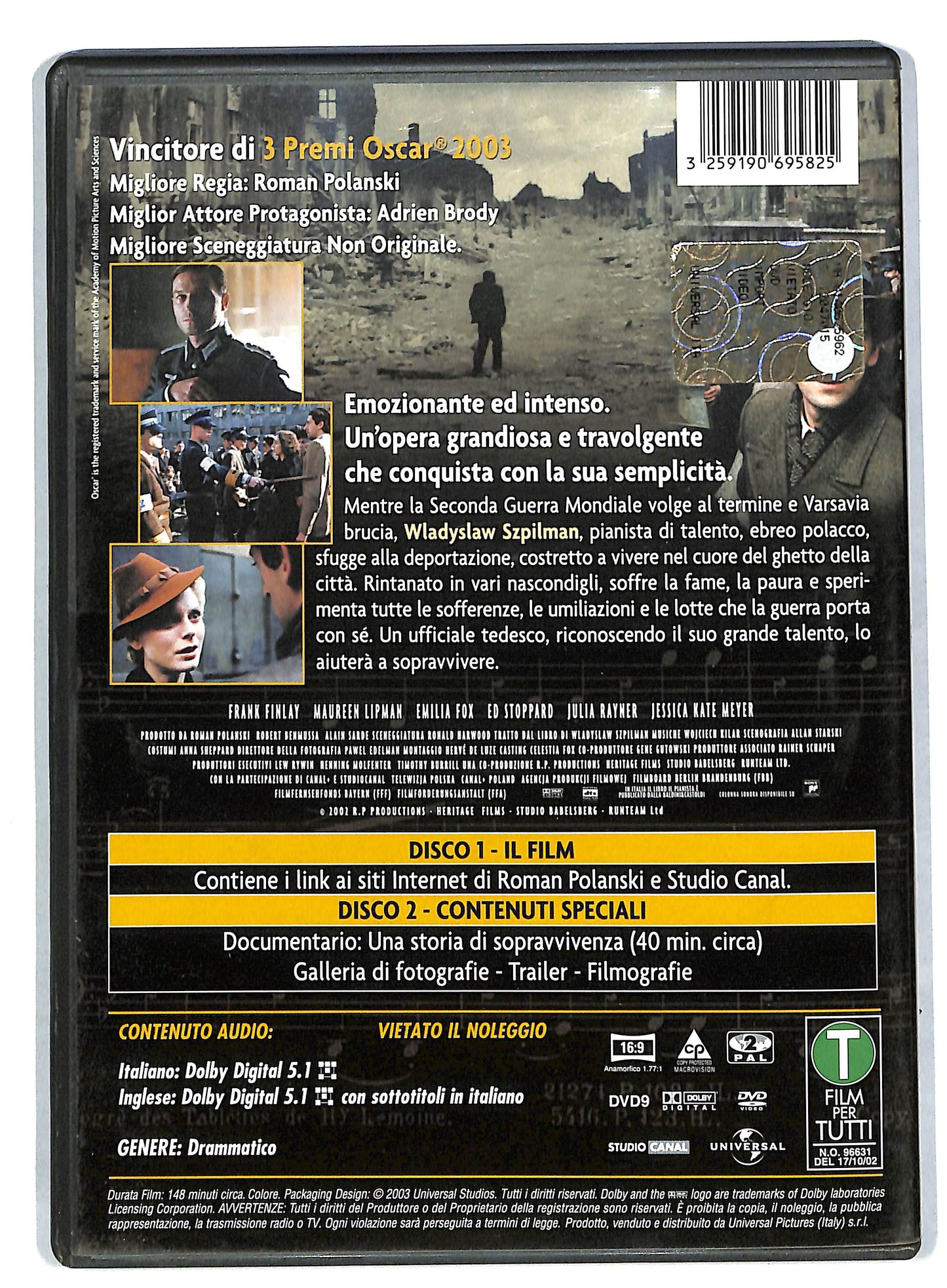 EBOND Il pianista - 2 dischi EDIZIONE SPECIALE DVD DB584625