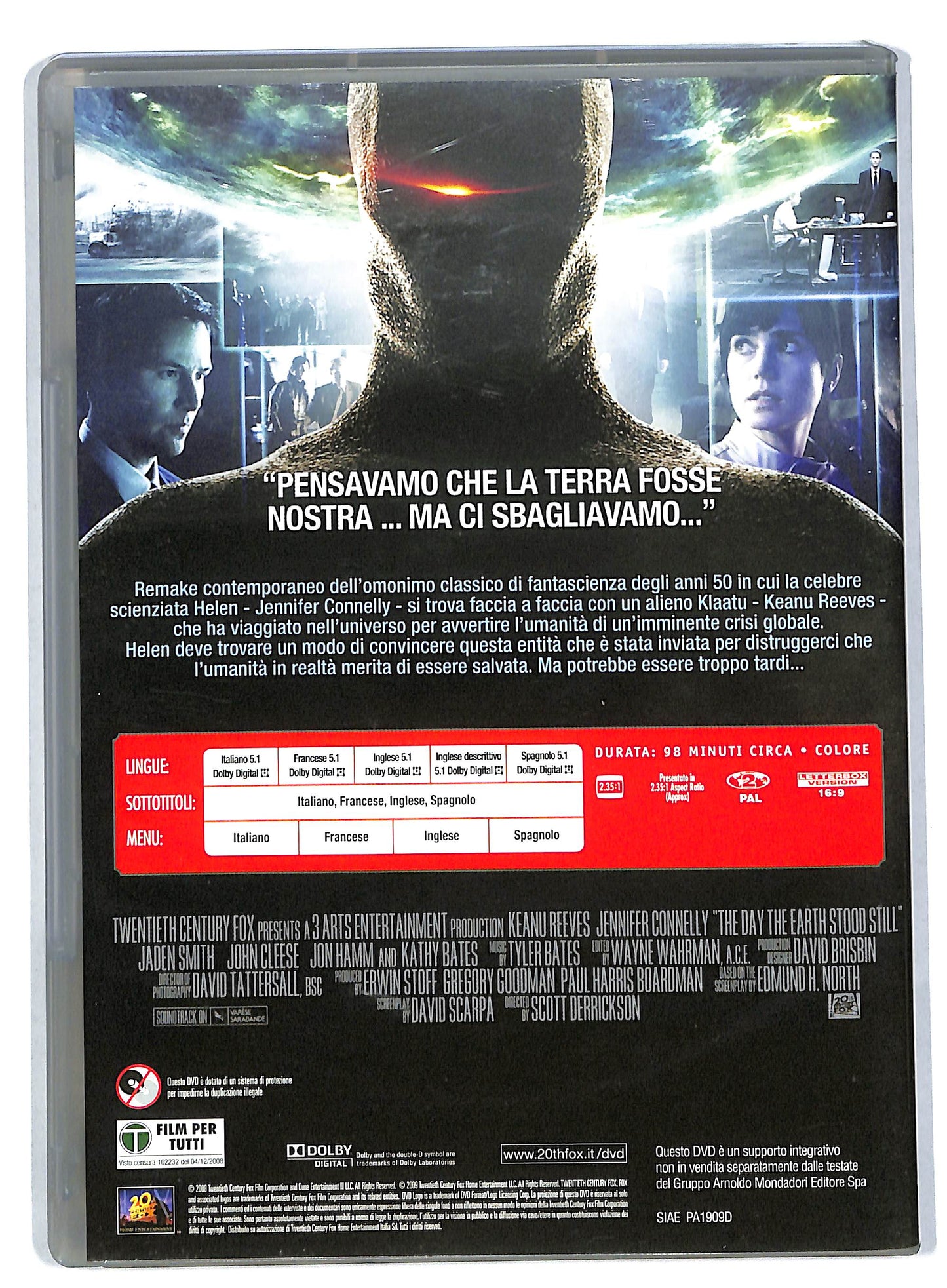 EBOND Ultimatum alla Terra EDITORIALE DVD DB584811