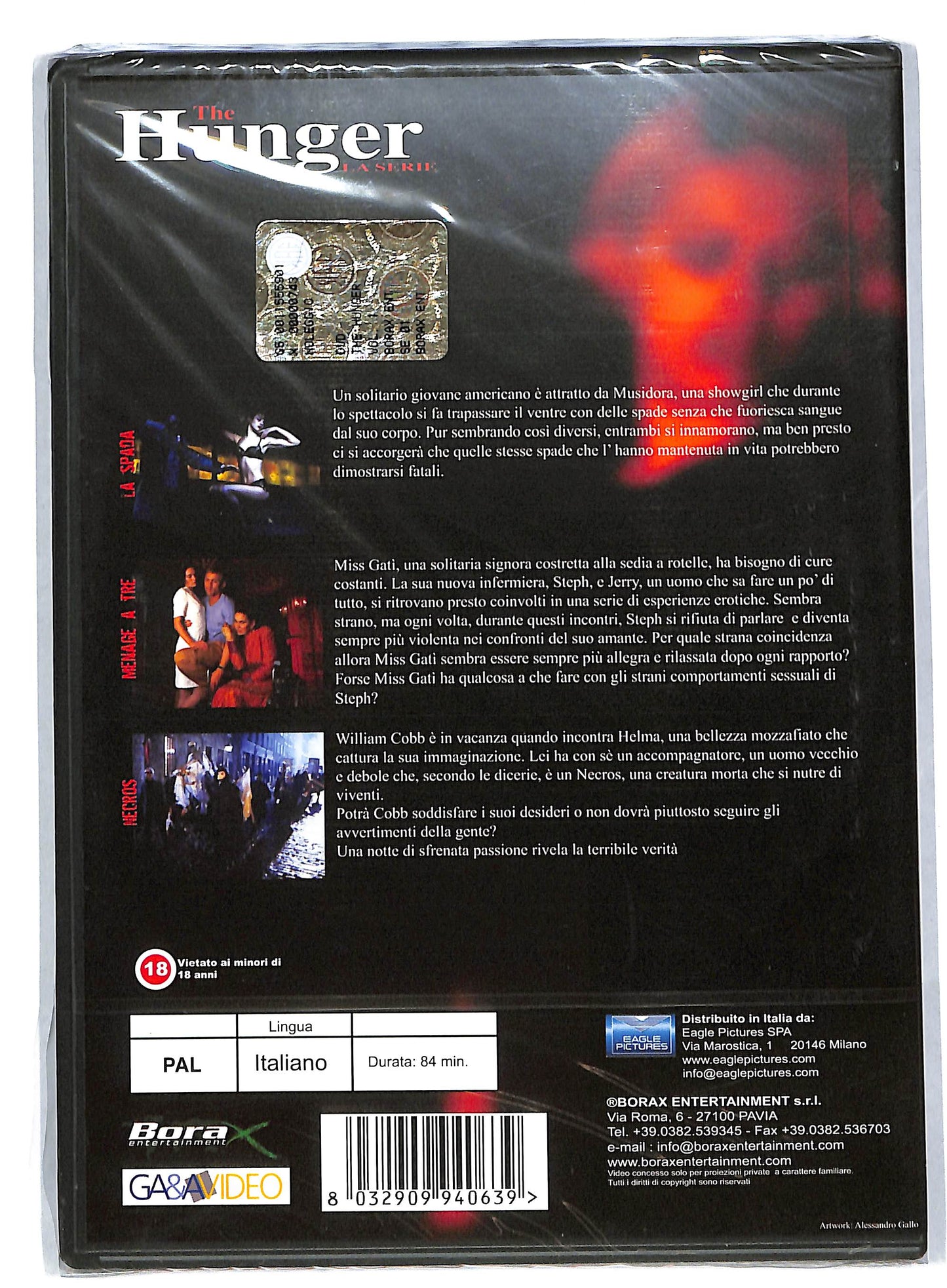 EBOND The Hunger la serie La spada menage a tre necros volume 1 DVD DB584813
