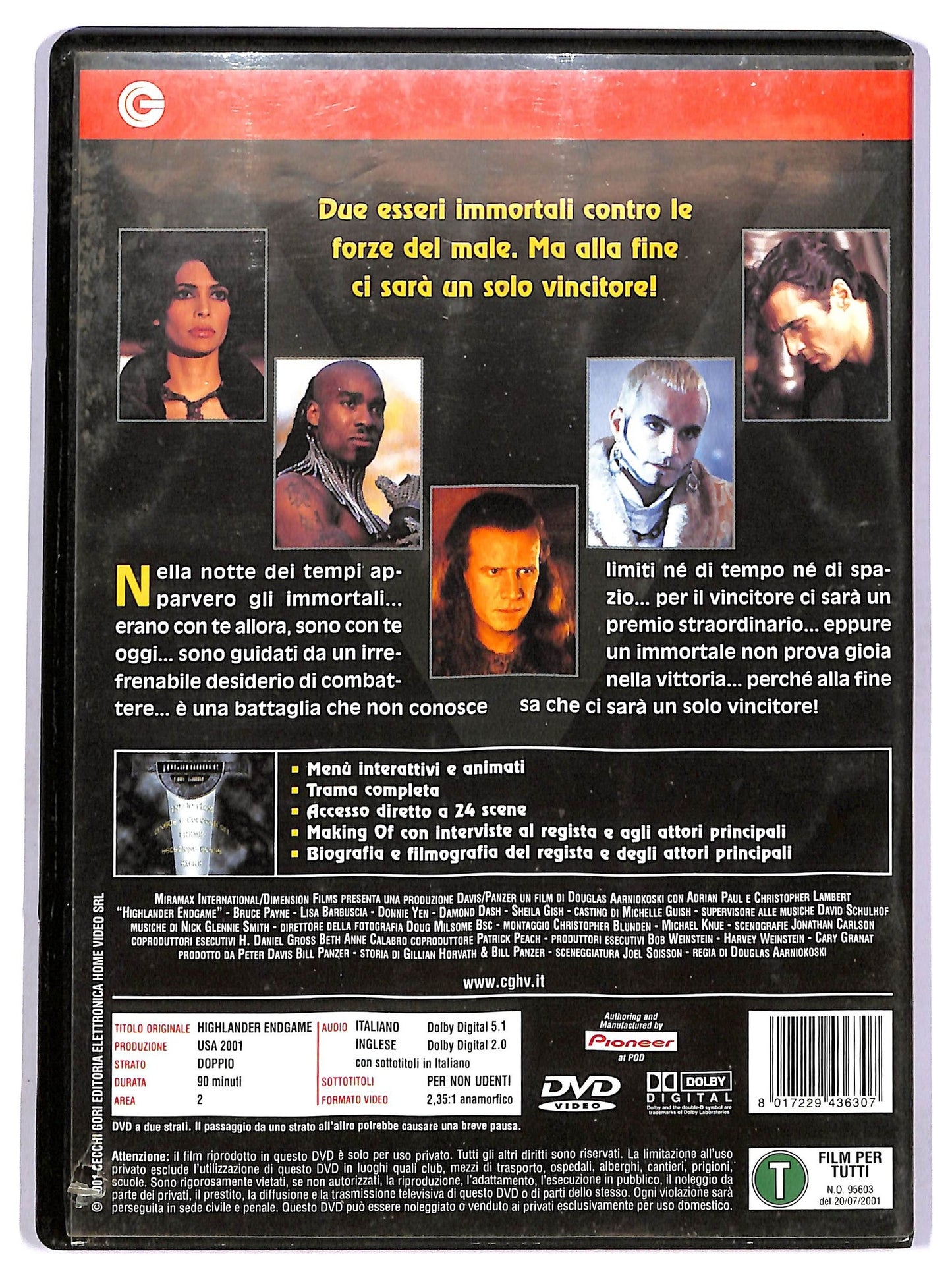 EBOND Highlander Endgame DVD DB585148