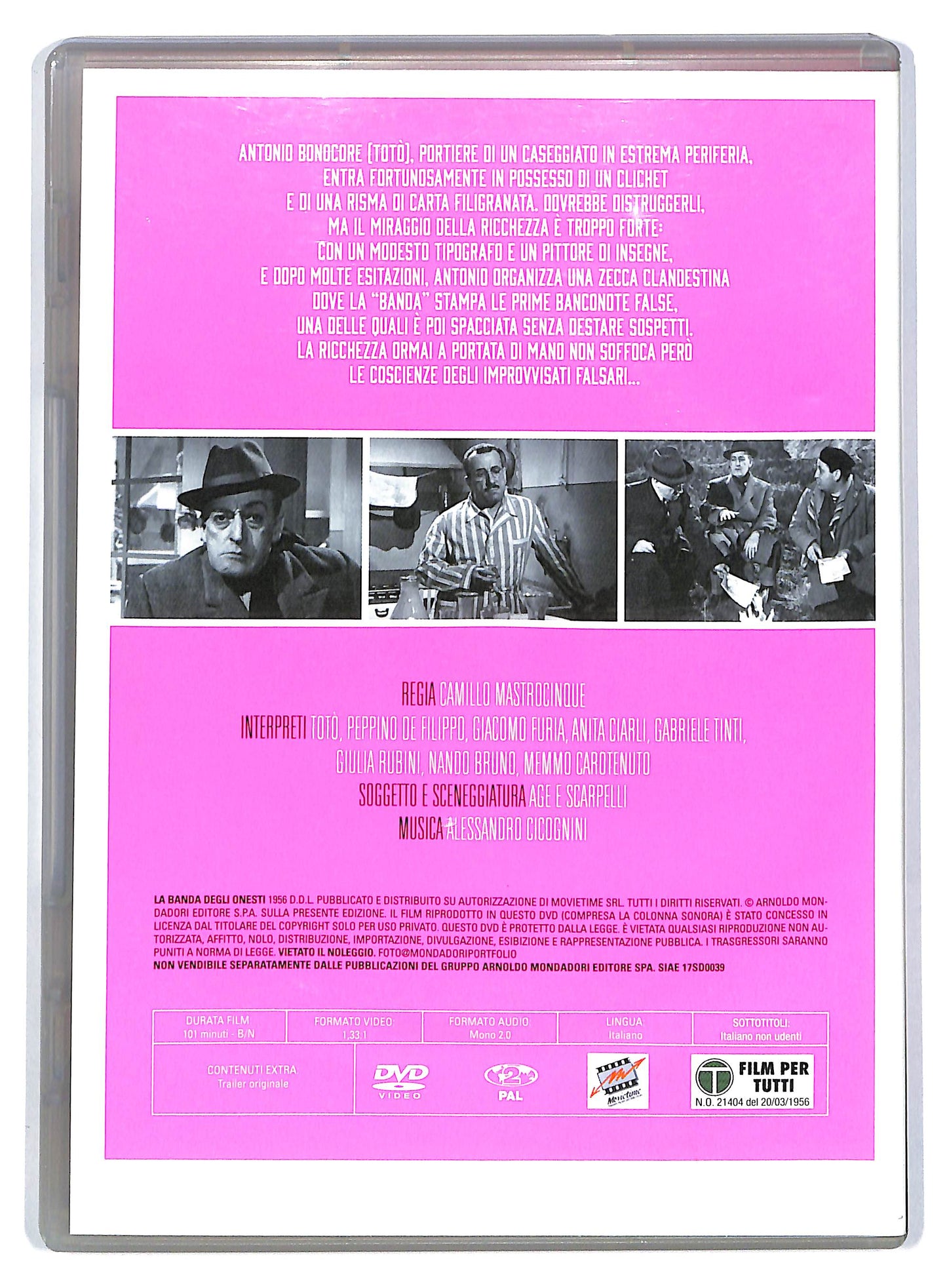 EBOND La banda degli onesti - NO BOOKLET EDITORIALE DVD DB585166