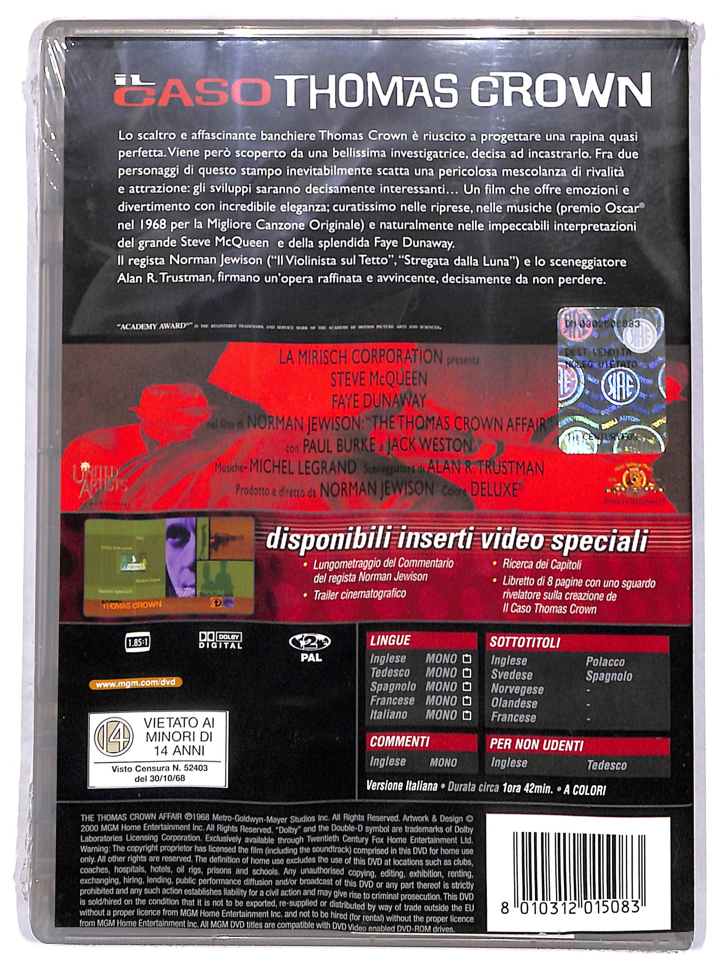 EBOND Il caso Thomas Crown DVD DB585410