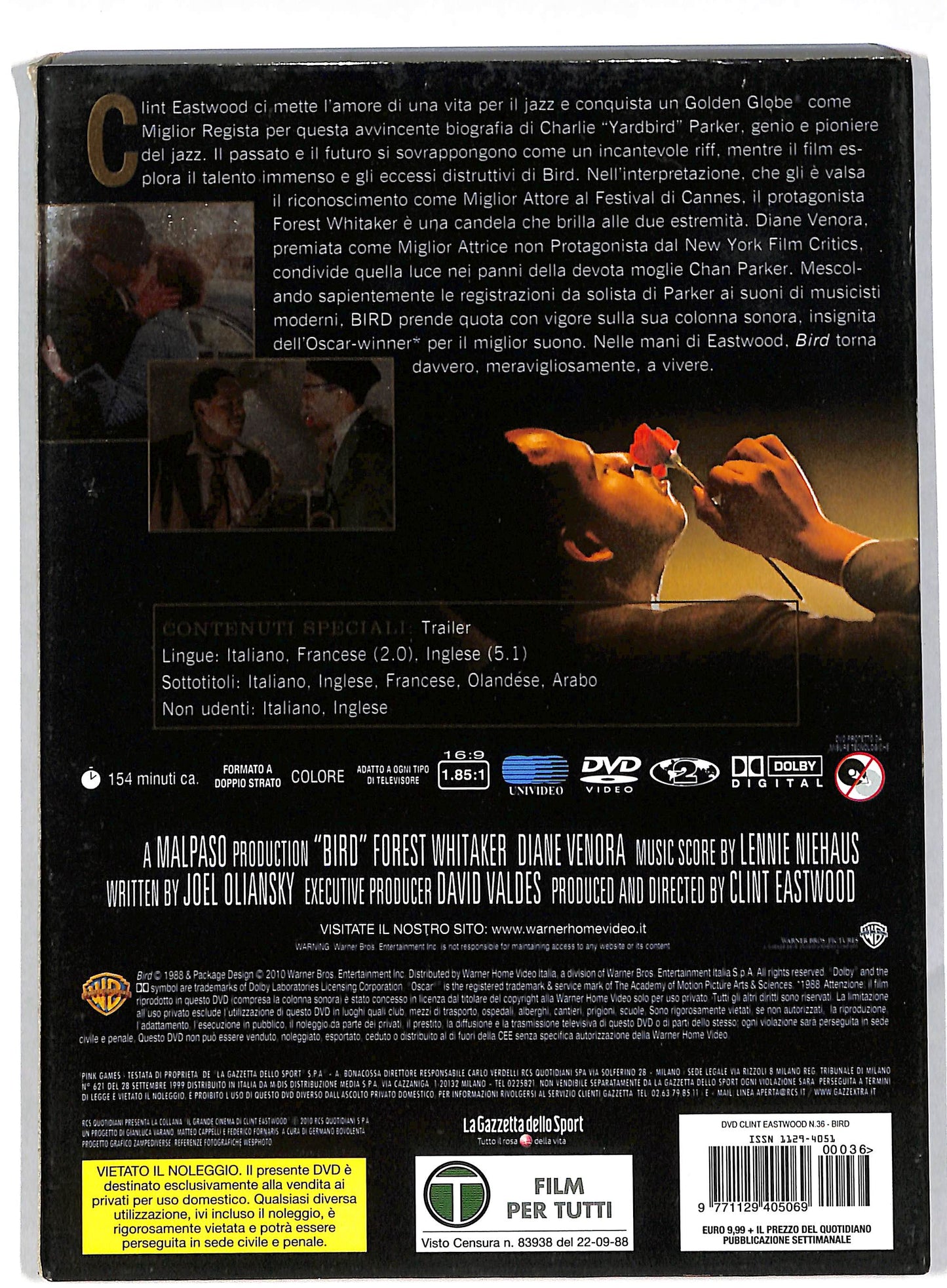 EBOND Bird - Il grande cinema di Clint Eastwood EDITORIALE DVD DB585651