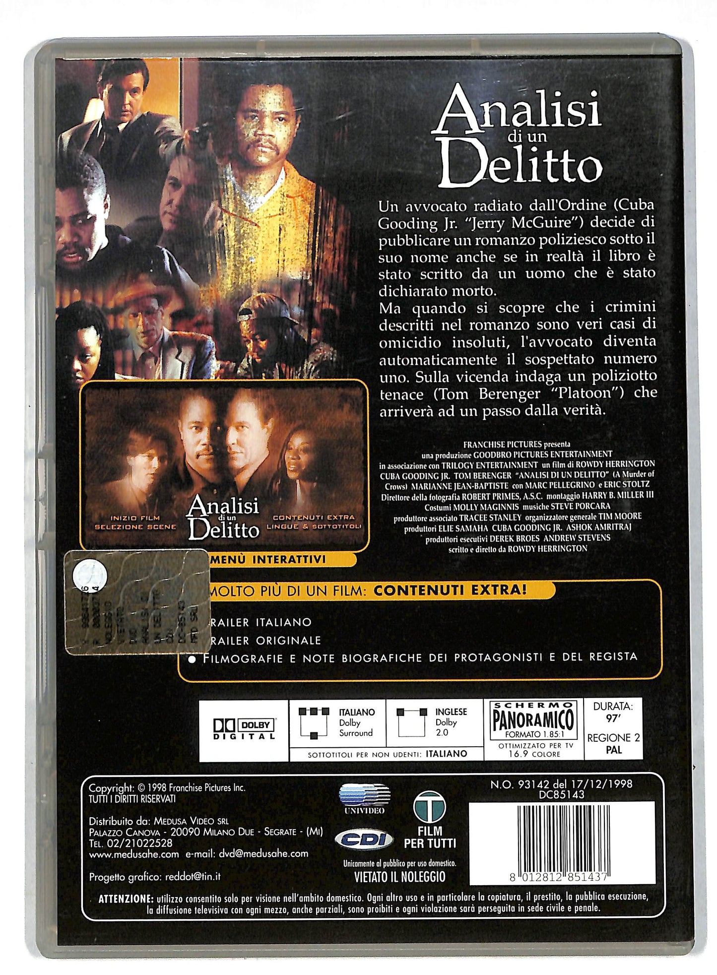 EBOND Analisi di un delitto DVD DB586666