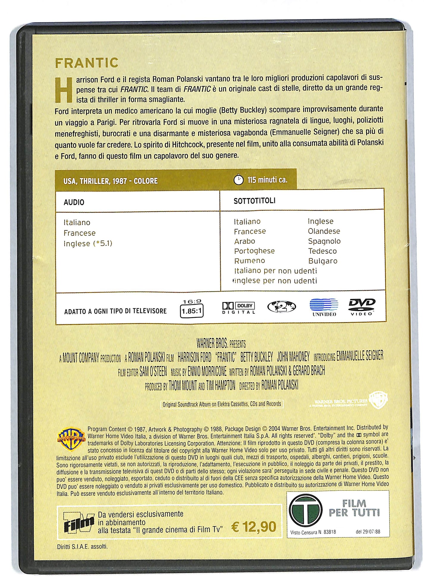 EBOND Frantic EDITORIALE DVD DB586901