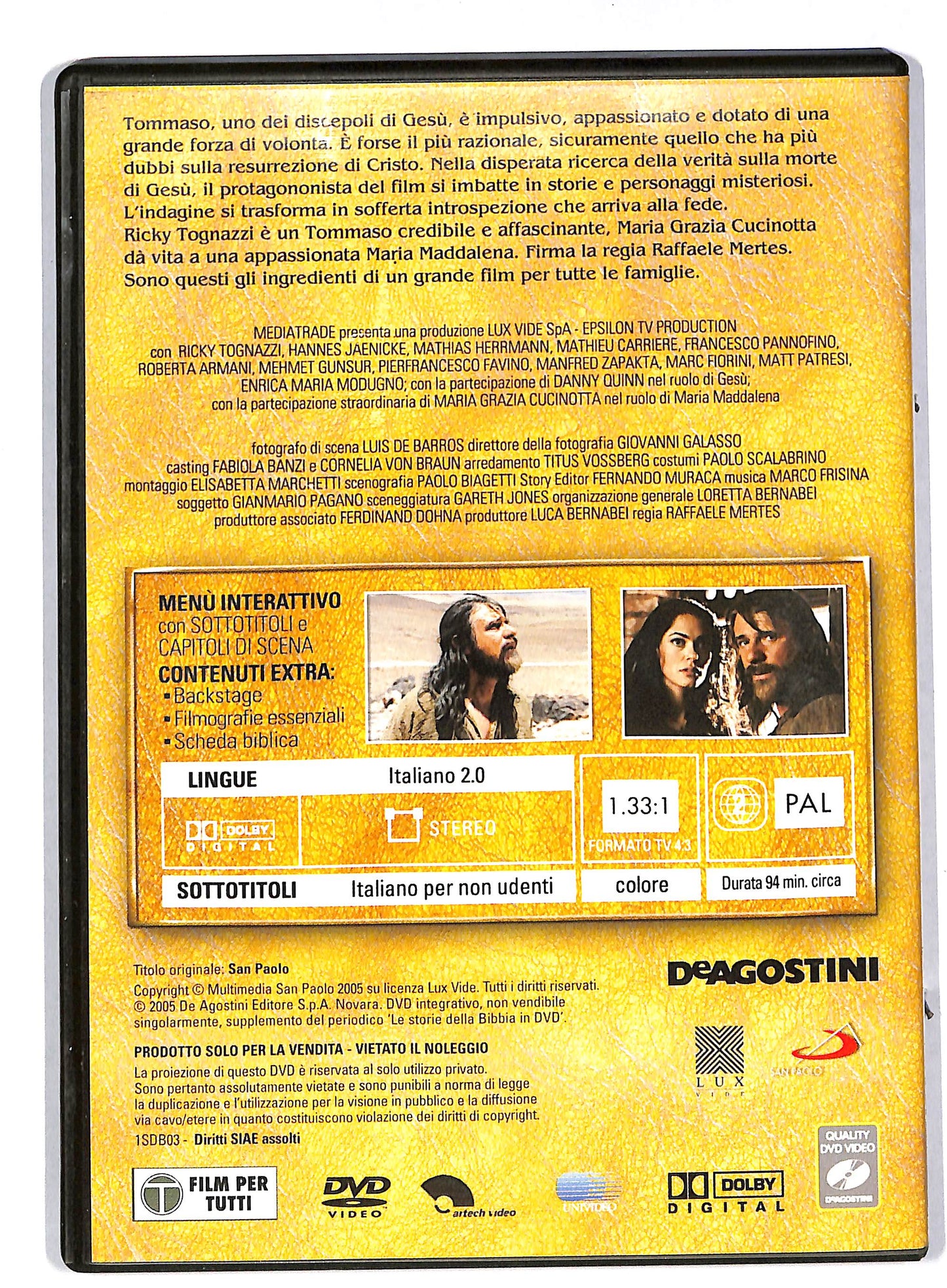 EBOND Tommaso - le storie della bibbia EDITORIALE DVD DB586930