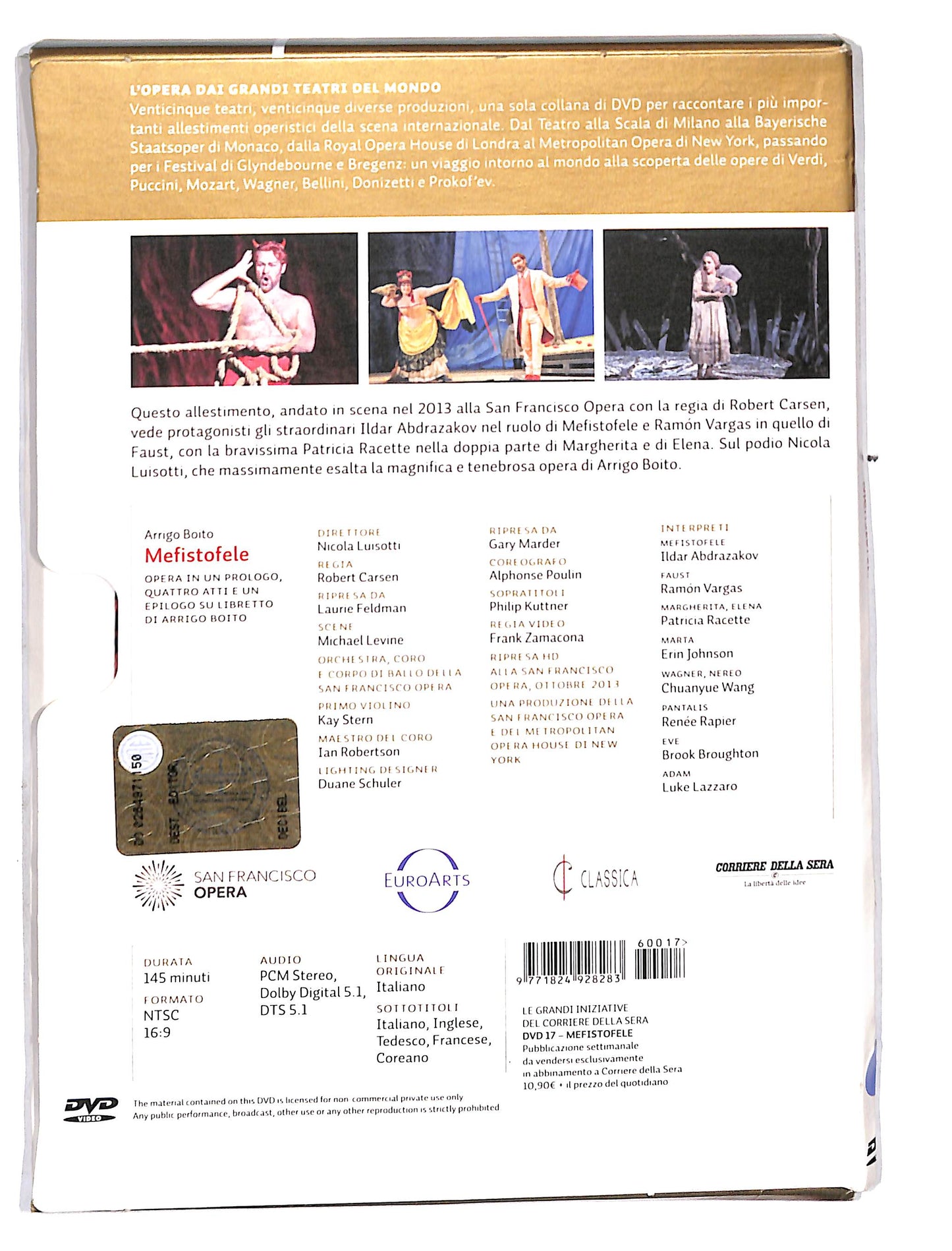 EBOND L'opera dai grandi teatri del mondo vol.17 - Mefistofele DVD DB587311