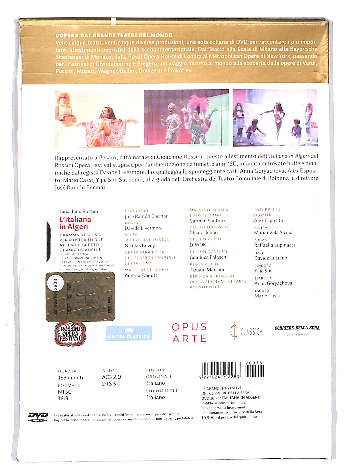 EBOND l'opera dai grandi teatri del mondo - L'italiana in Algeri DVD DB587312