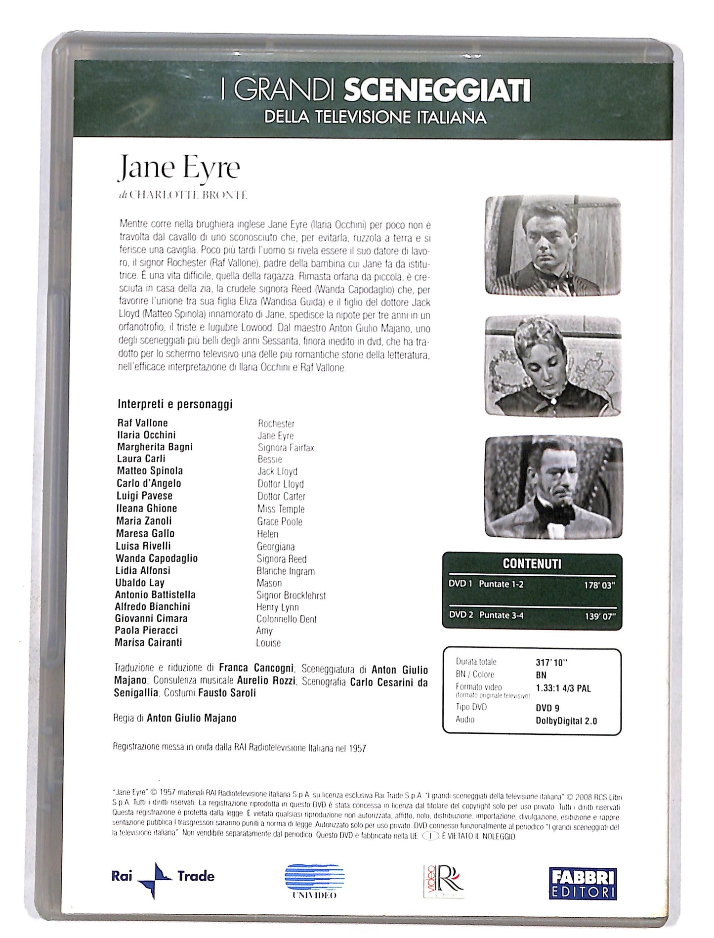 EBOND I Grandi sceneggiati Jane Eyre Puntate 1-4 DVD DB587332