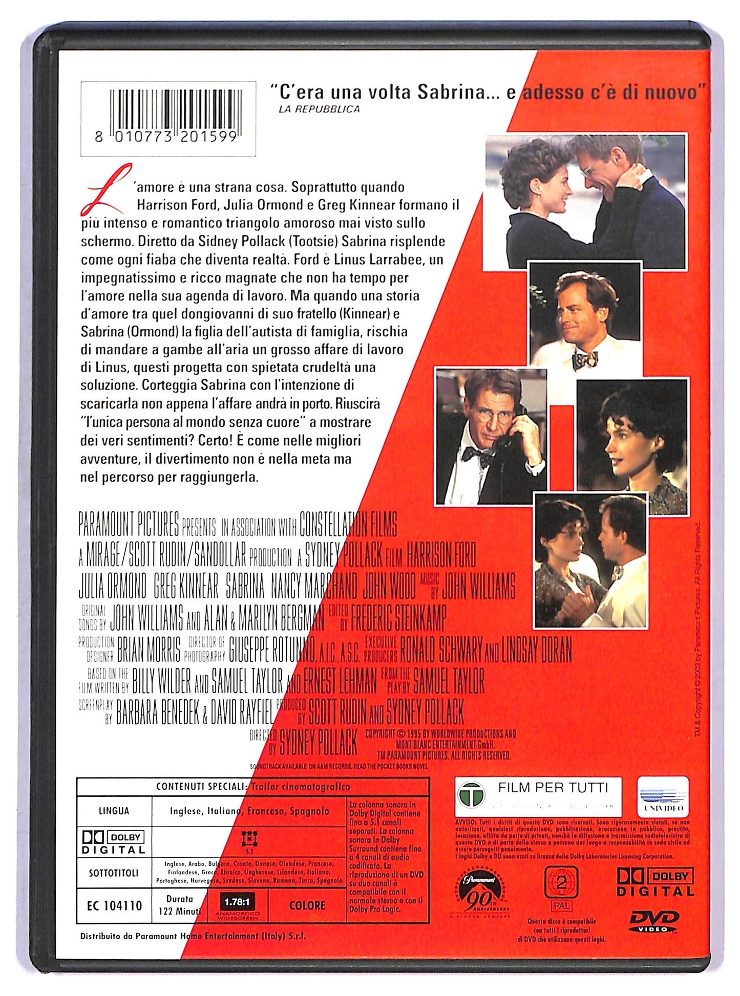 EBOND Sabrina di Sydney Pollack DVD DB587731