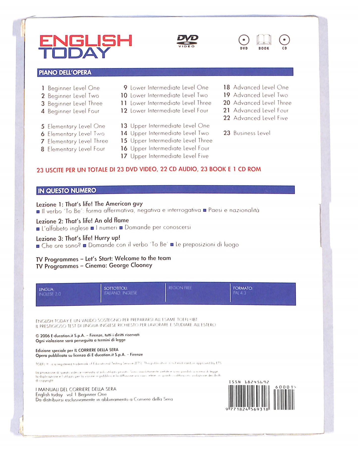 EBOND English Today + book+ cd DVD DB587942