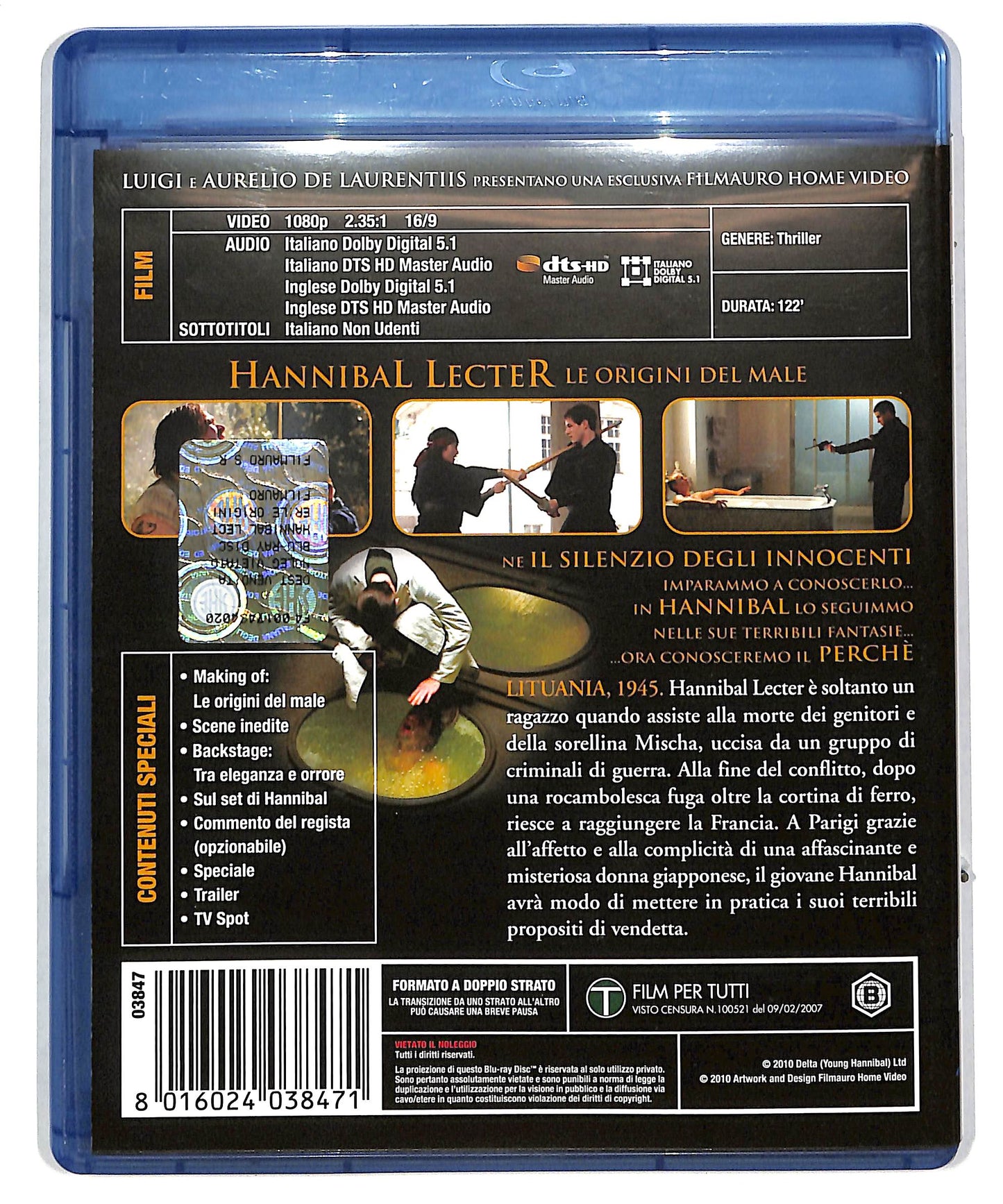 EBOND Hannibal Lecter - Le origini del male BLURAY DB588119
