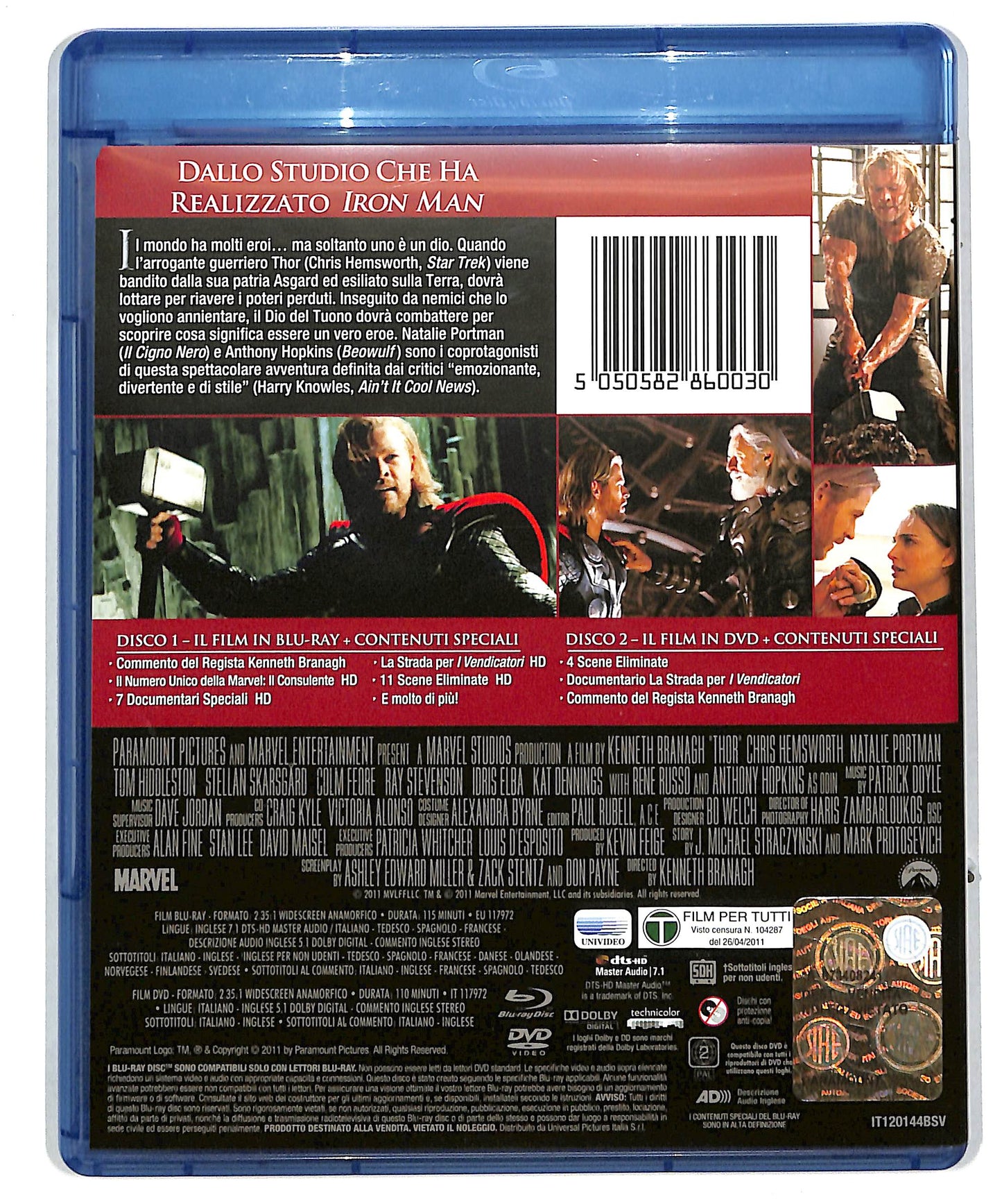 EBOND Thor BLURAY + DVD BLURAY DB588174
