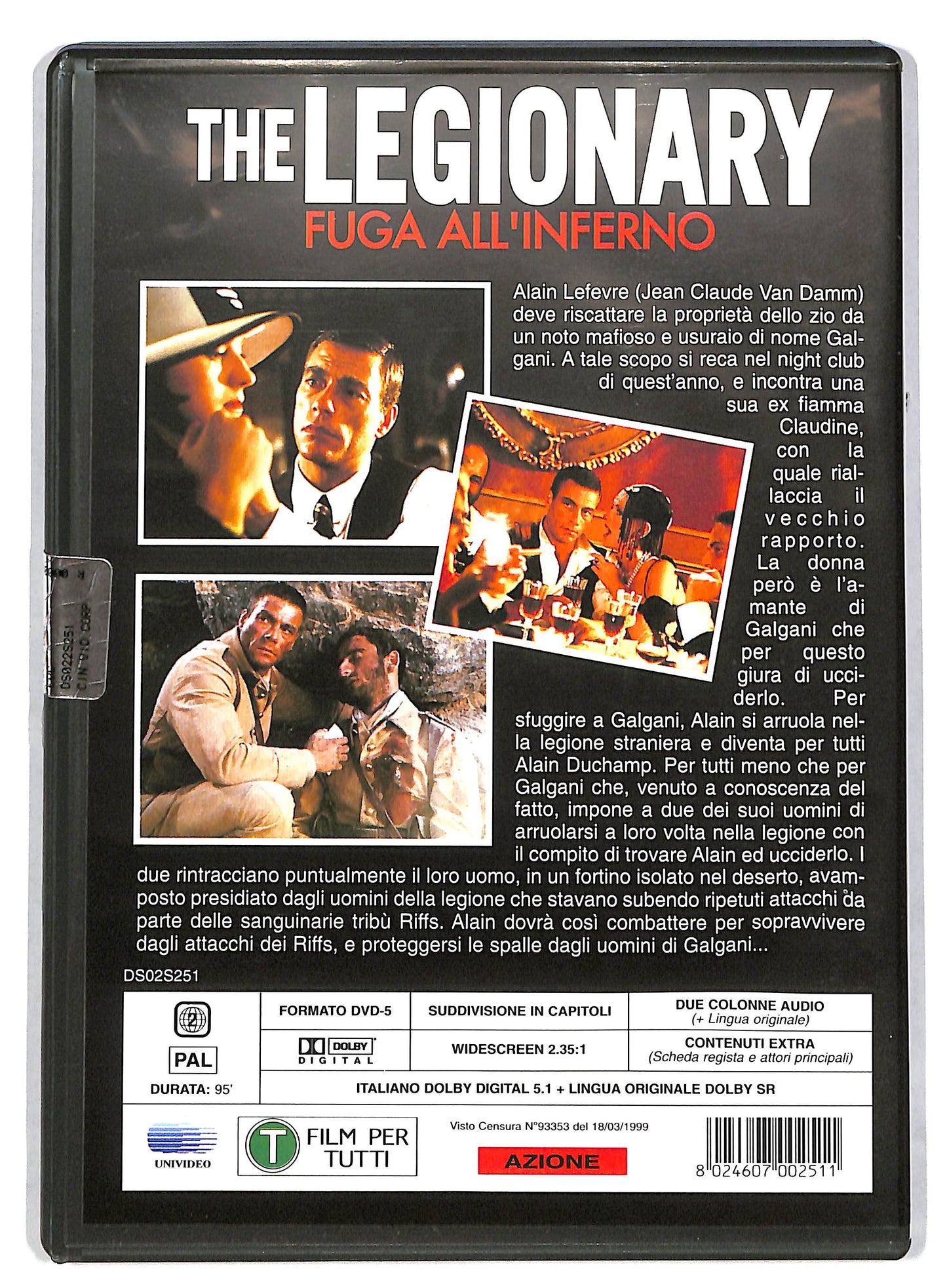 EBOND The Legionary - Fuga All'inferno DVD DB588364