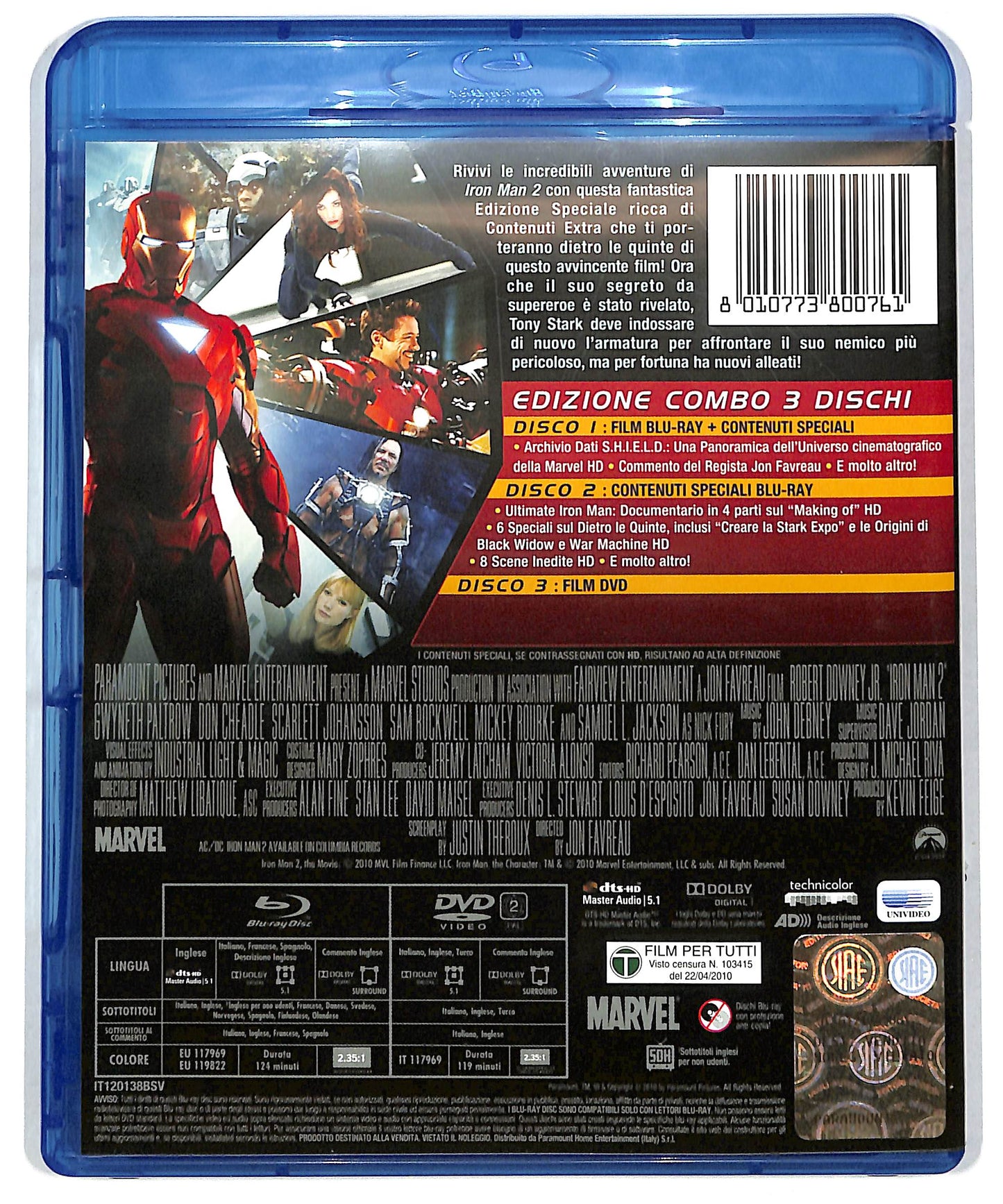 EBOND Iron Man 2 + 2 BLURAY BLURAY DB588614
