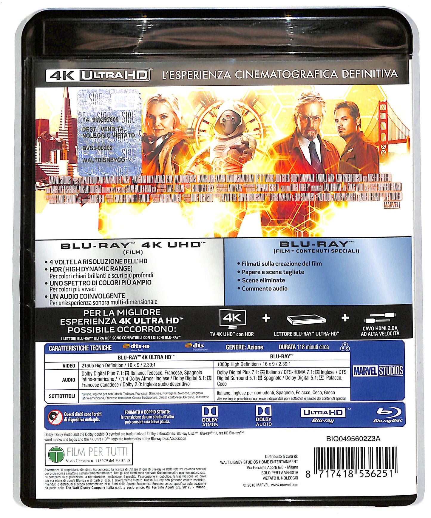 EBOND Ant-man And The Wasp 4k Ultra Hd + BLURAY DB588650