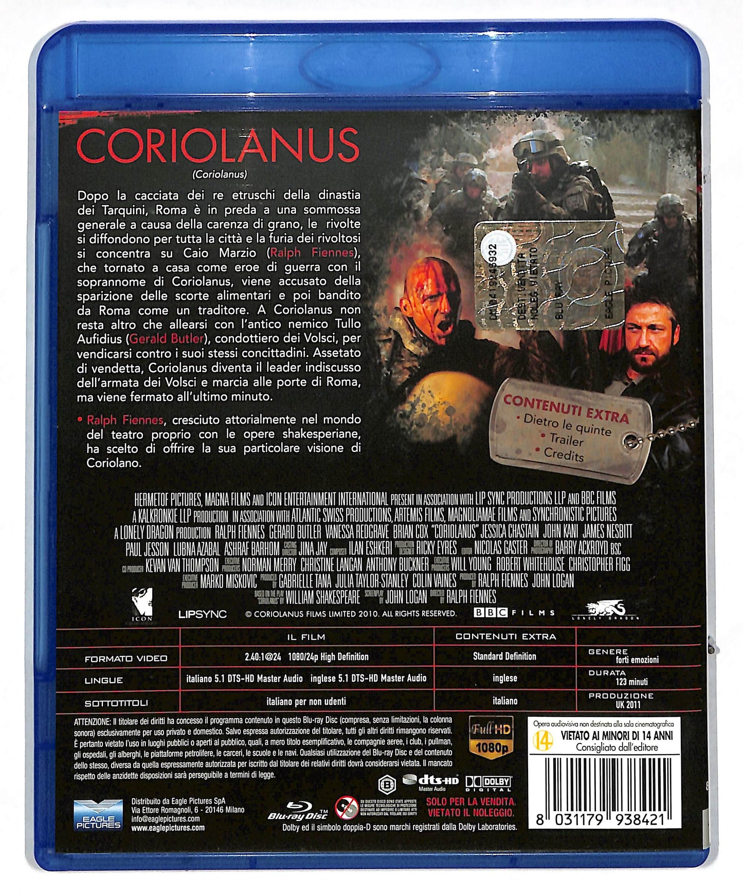 EBOND Coriolanus BLURAY DB588845