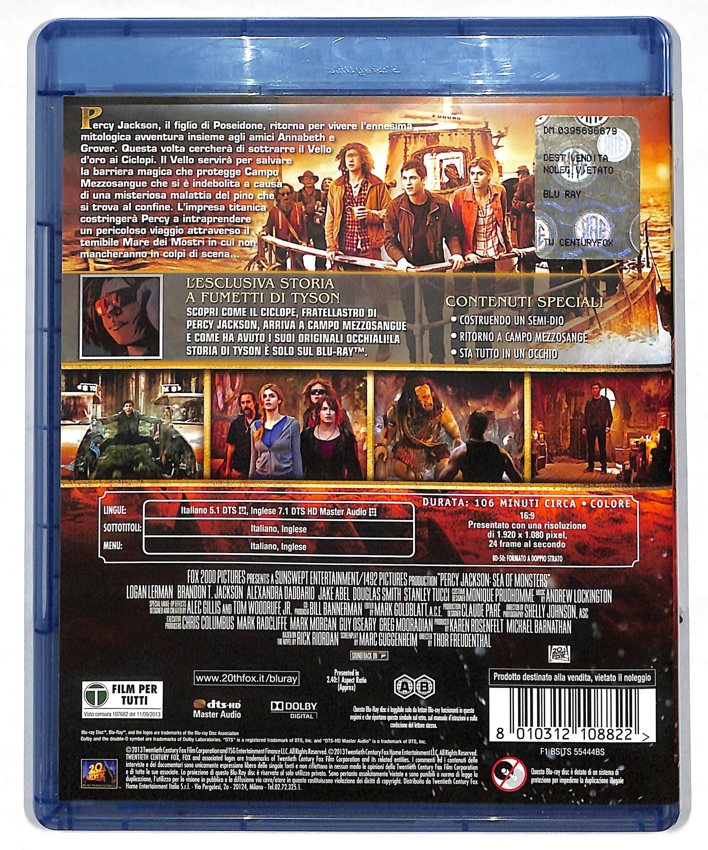 EBOND Percy Jackson e Il Mare dei Mostri BLURAY DB588861