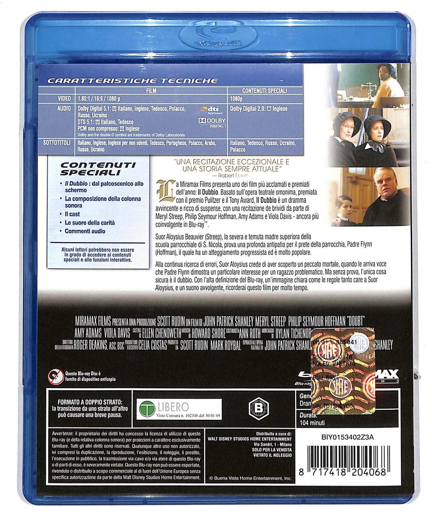 EBOND Il dubbio BLURAY DB589117