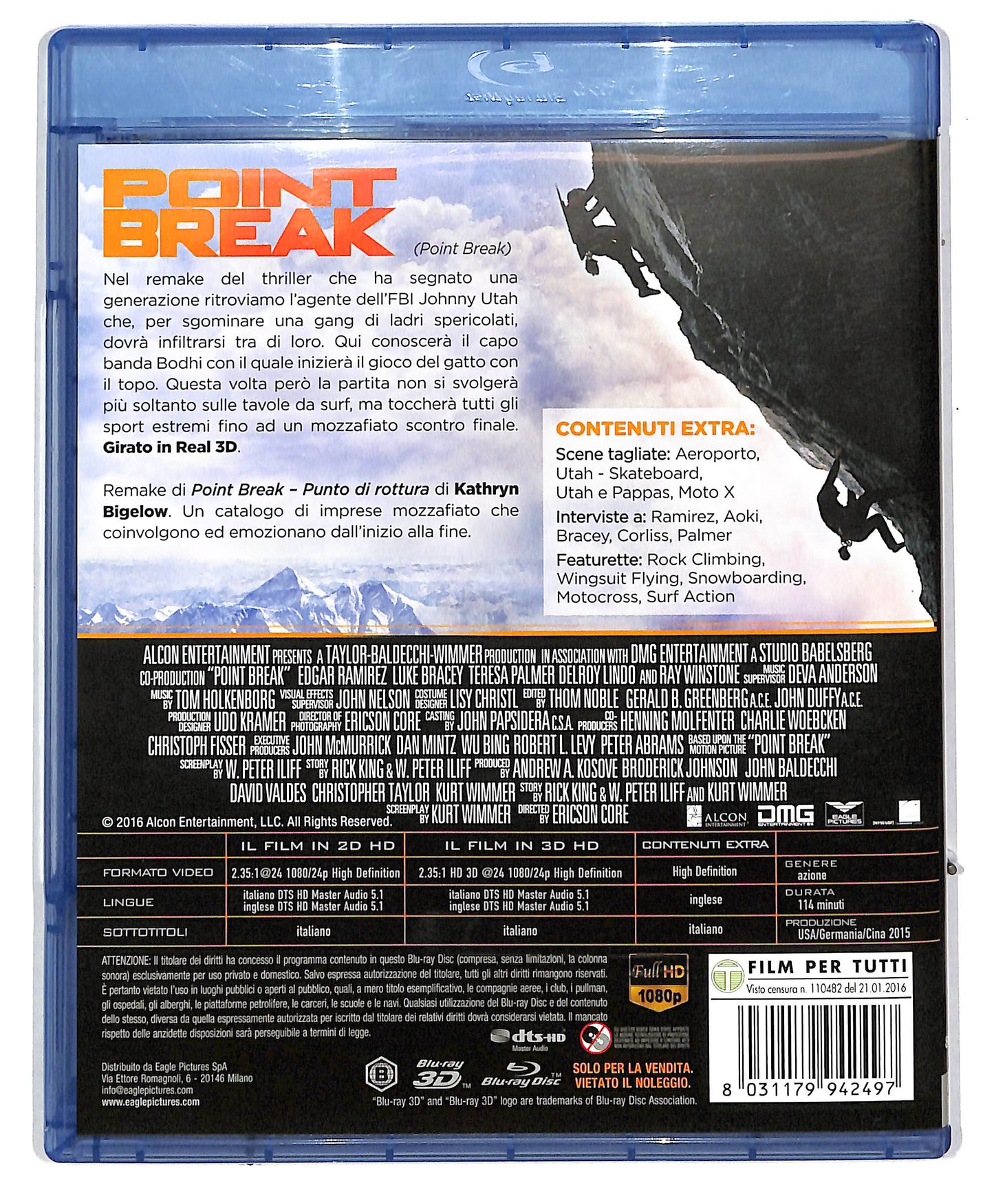 EBOND Point Break BLURAY 3d + BLURAY DB589156
