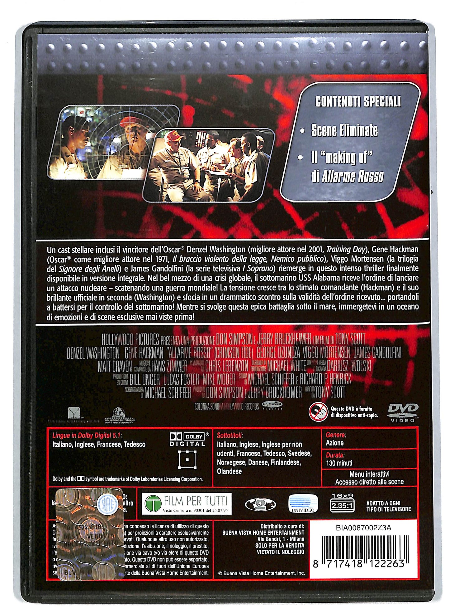 EBOND Allarme rosso - Edizione integrale DVD DB589313