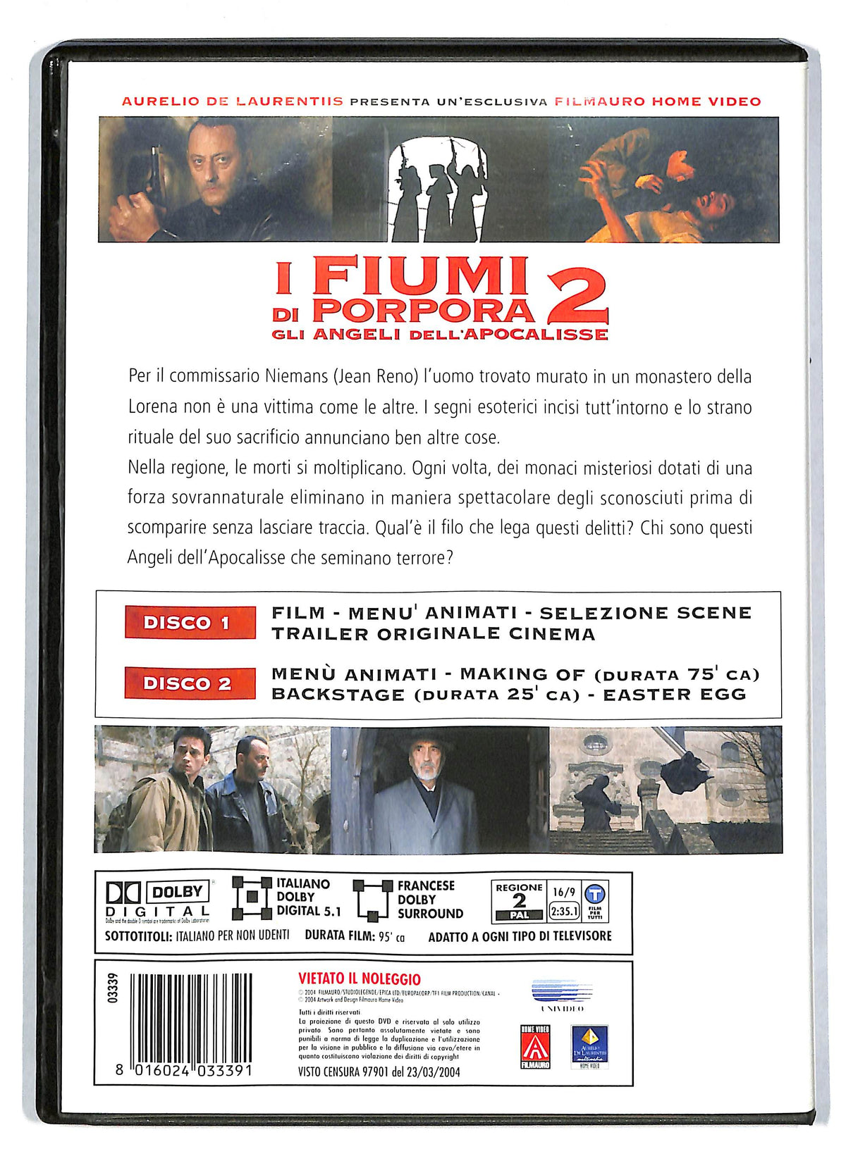 EBOND I fiumi di porpora 2 - Gli angeli dell EDIZIONE SPECIALE DVD DB589315