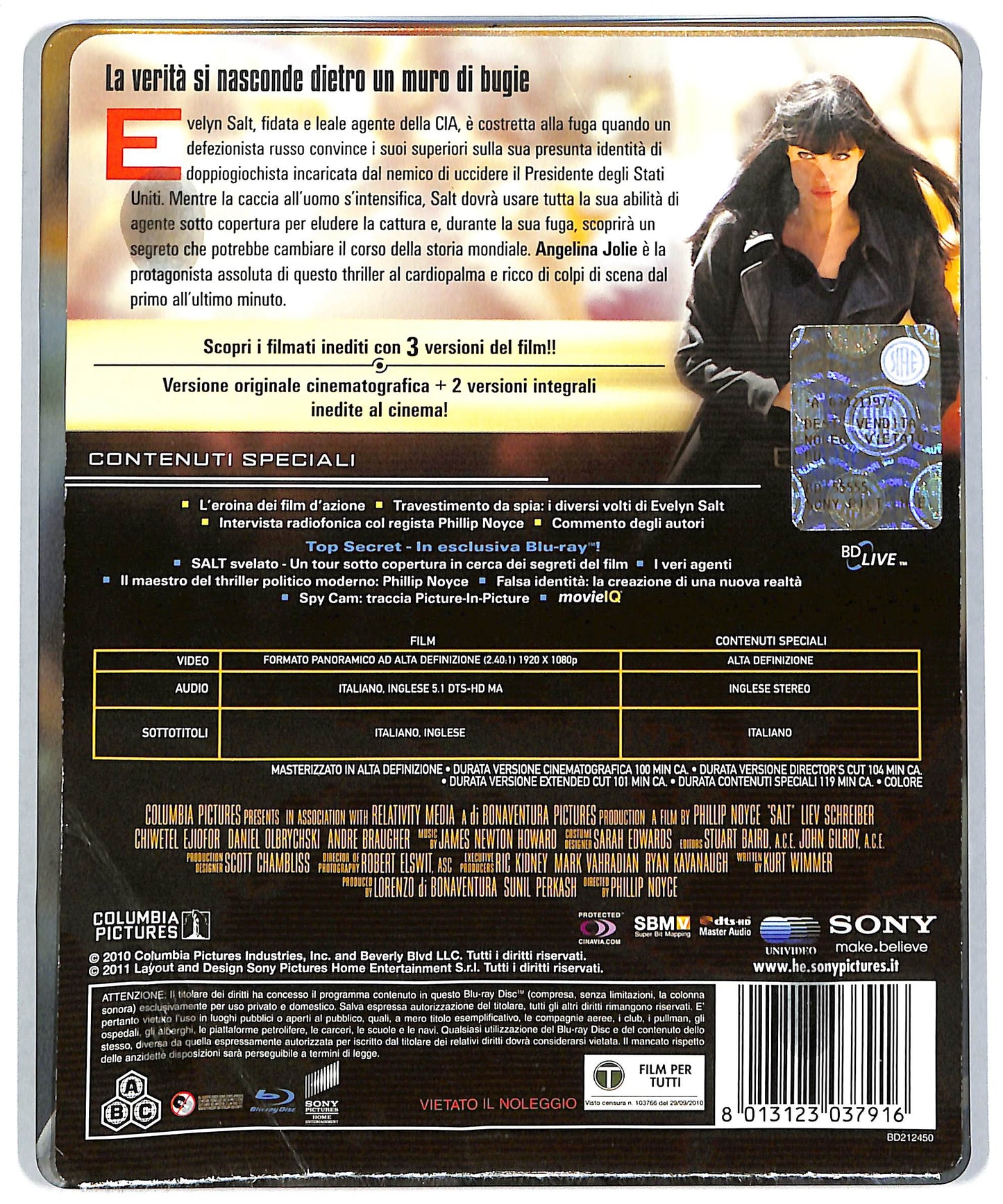 EBOND Salt - extended cut STEELBOOK BLURAY DB589476