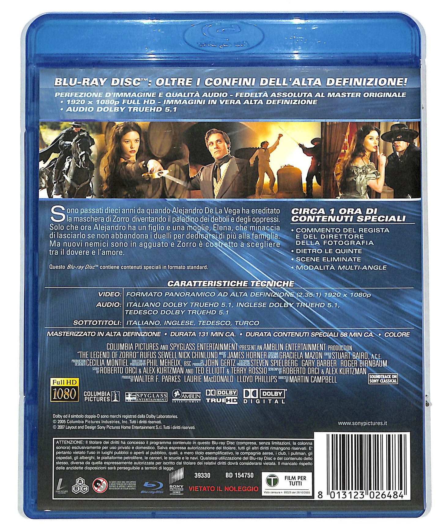 EBOND The Legend Of Zorro  BLURAY DB590115