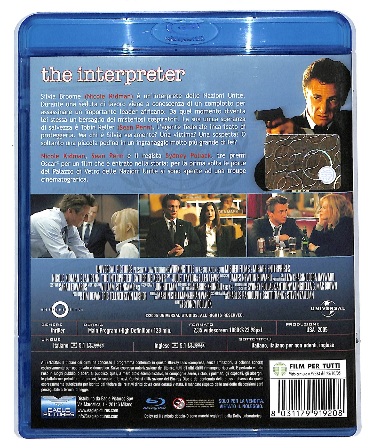 EBOND The Interpreter  BLURAY DB590227