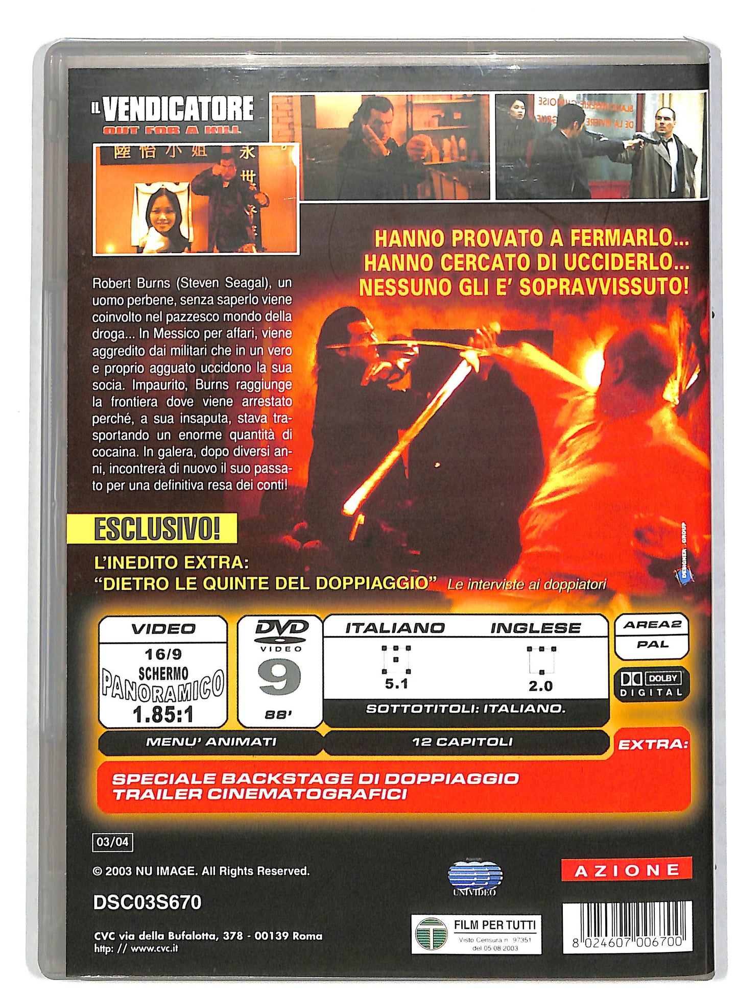 EBOND Il vendicatore - Out for a Kill DVD DB590857
