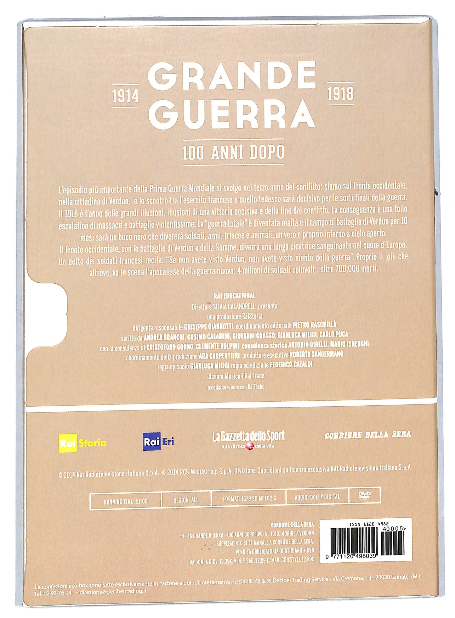 EBOND Grande guerra vol 5 - 1916 morire a verdun EDITORIALE DVD DB591112
