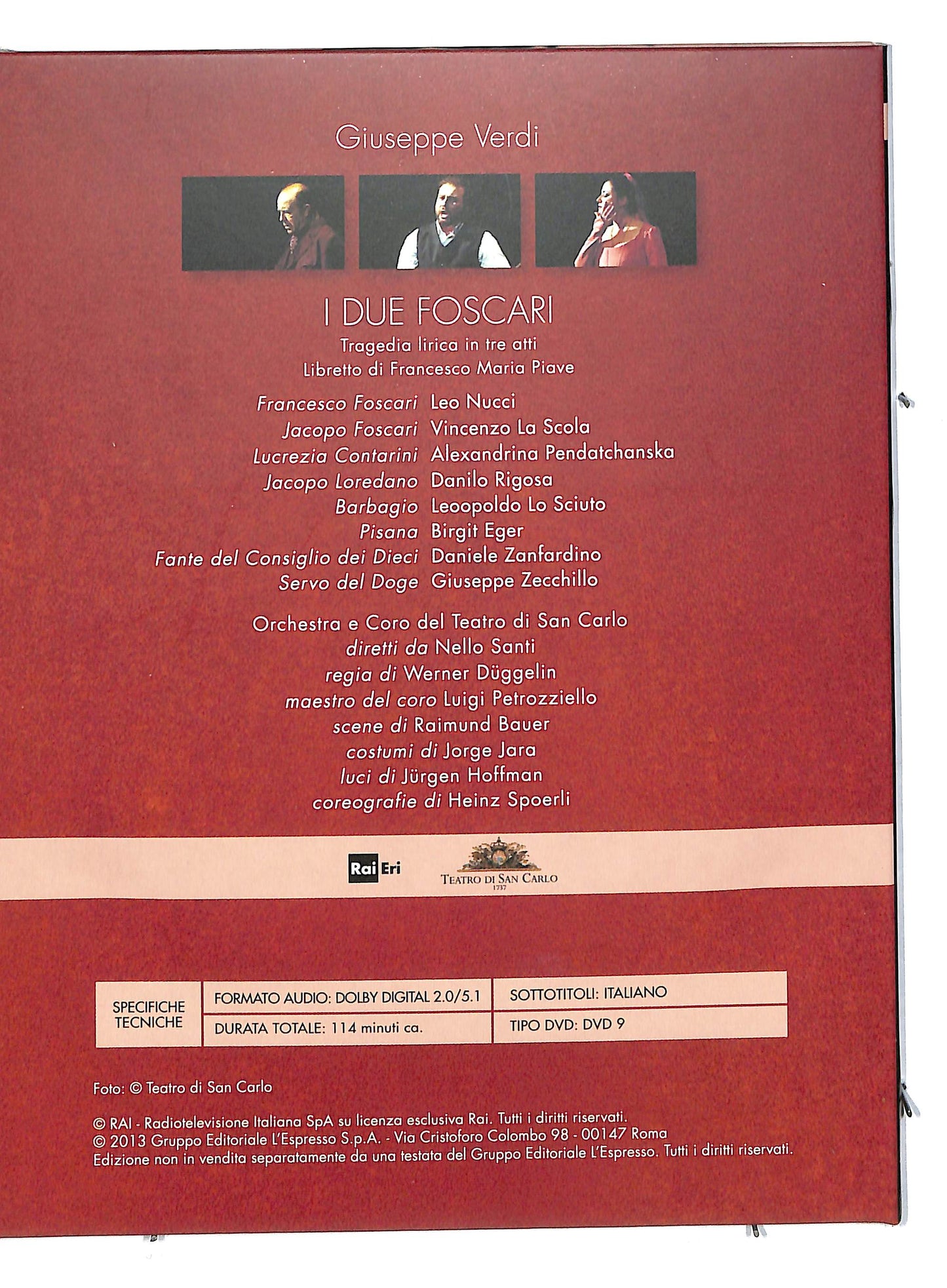 EBOND Viva Verdi 1813 - 2013 I due Foscari vol 19 EDITORIALE DVD DB591124