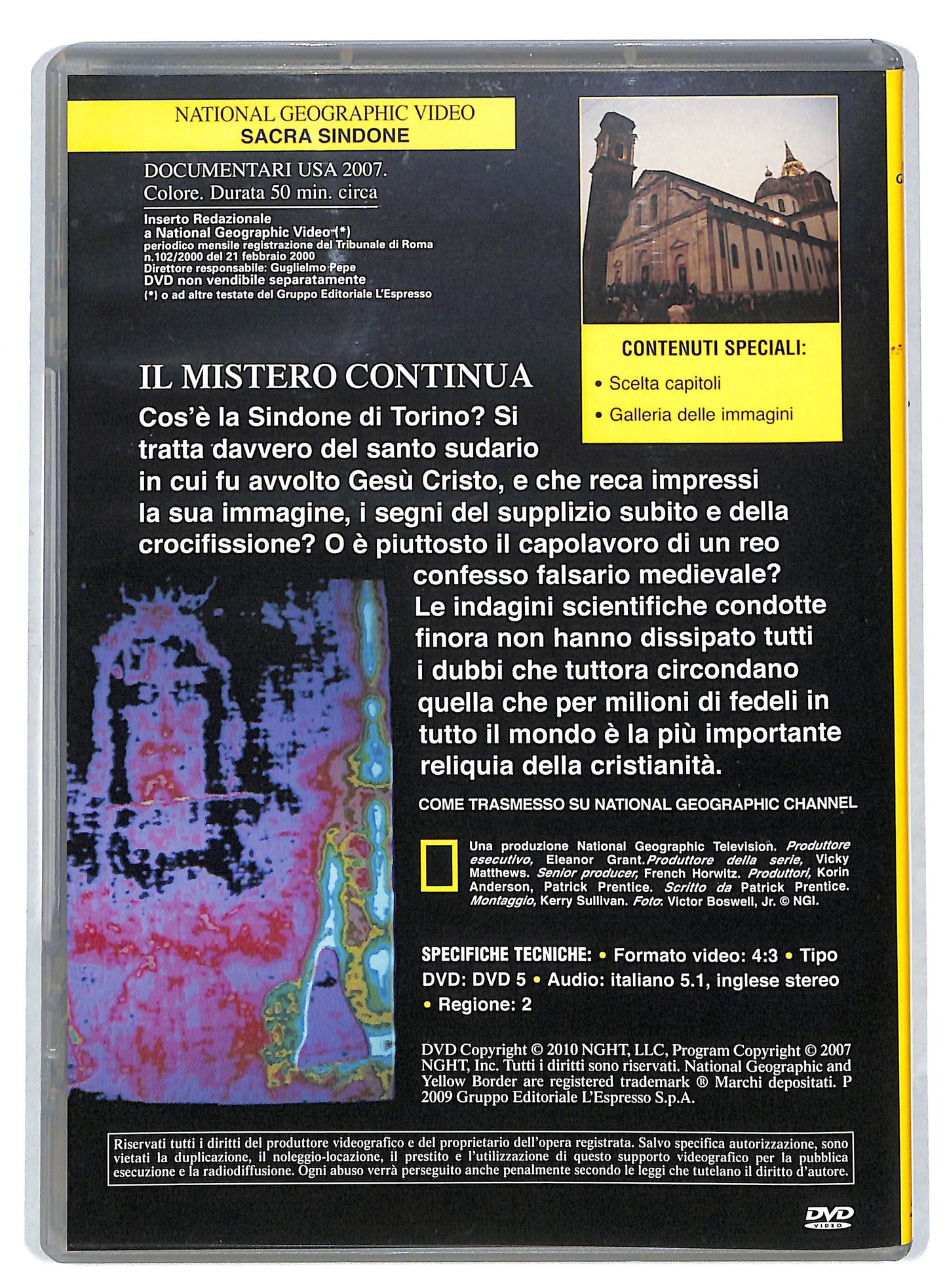 EBOND Sacro sindone - National geographic vol 87 EDITORIALE DVD DB591137