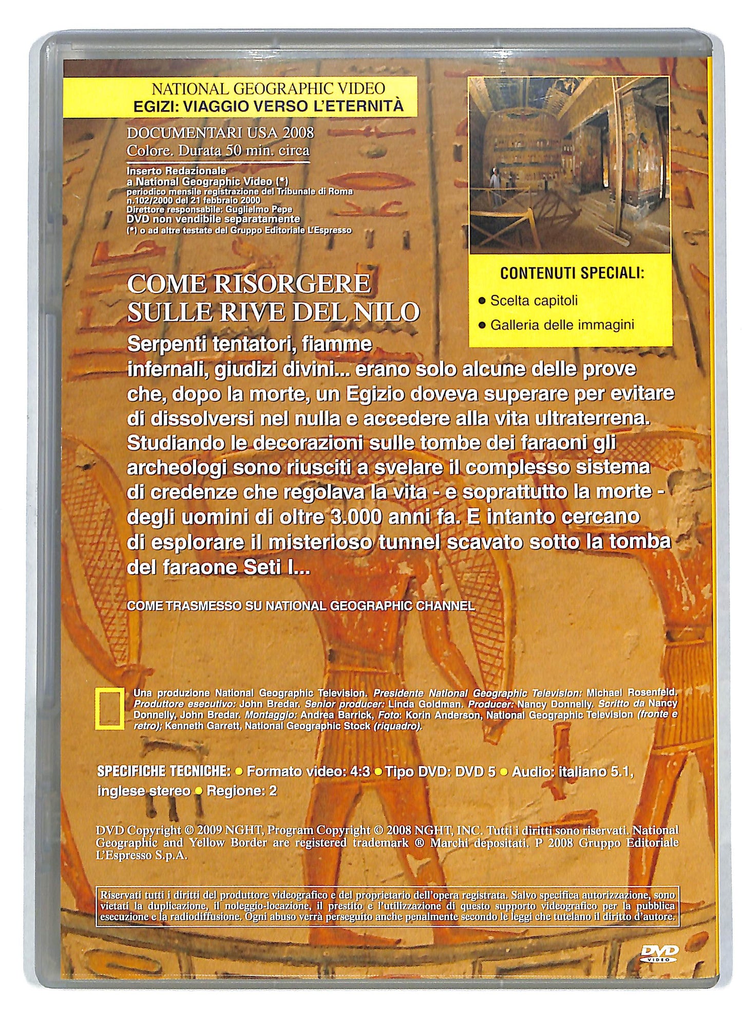 EBOND Egizi viaggio verso l'eternita - National geo EDITORIALE DVD DB591148