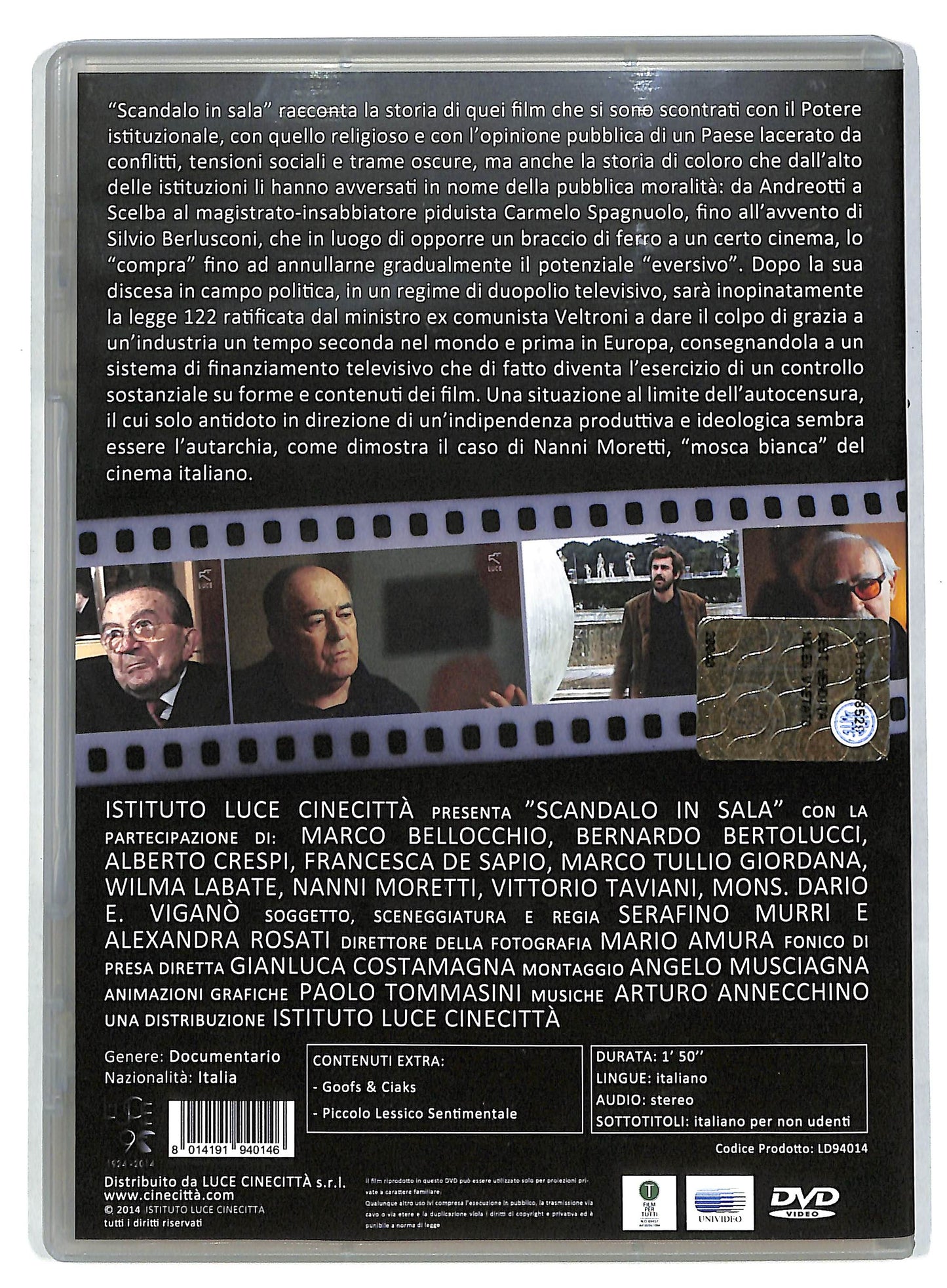 EBOND Scandalo in sala - La sfida tra Potere e Cinema in Italia DVD DB591411