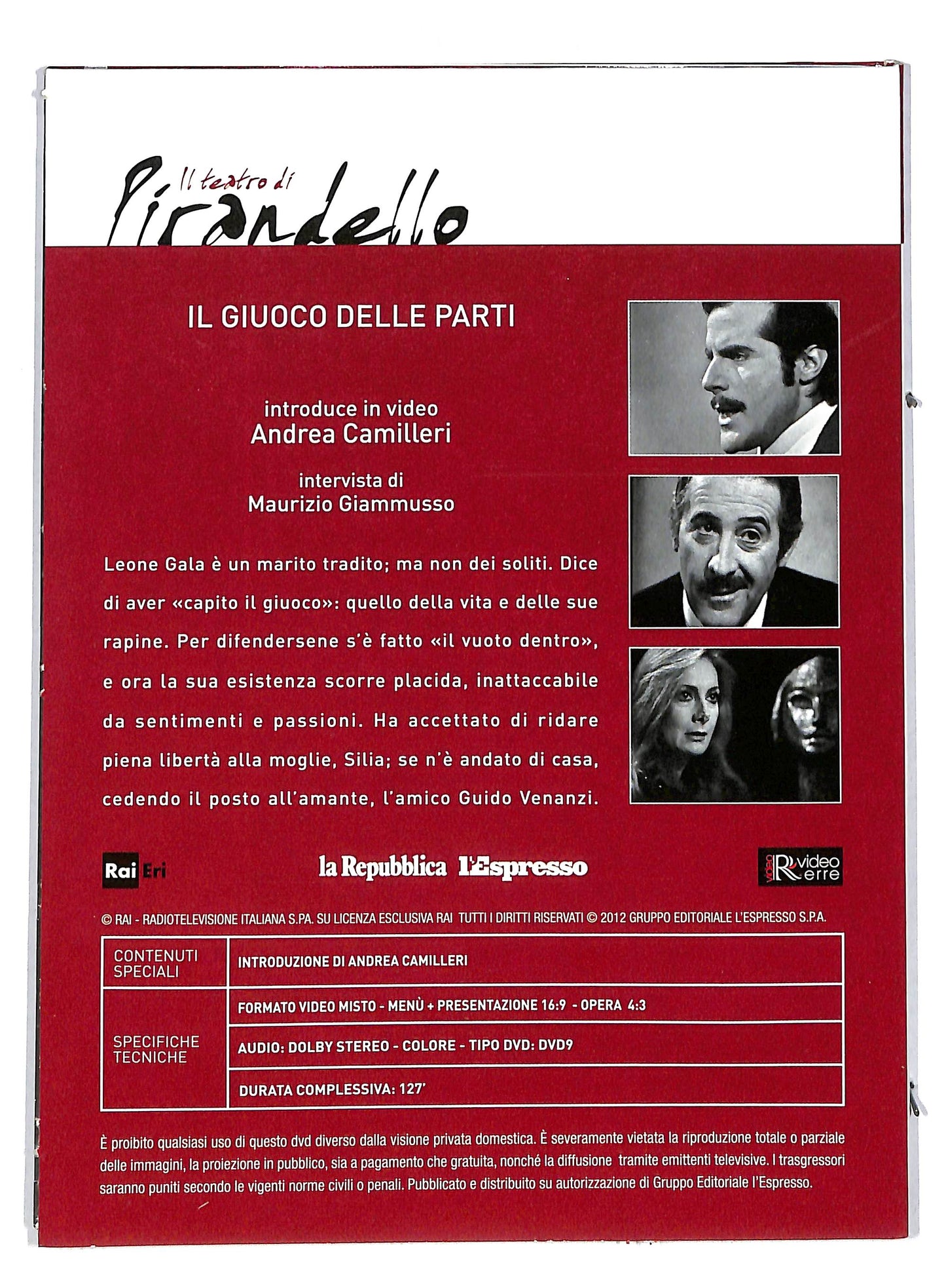 EBOND Il giuco delle parti - il teatro di Pirandello EDITORIALE DVD DB591457