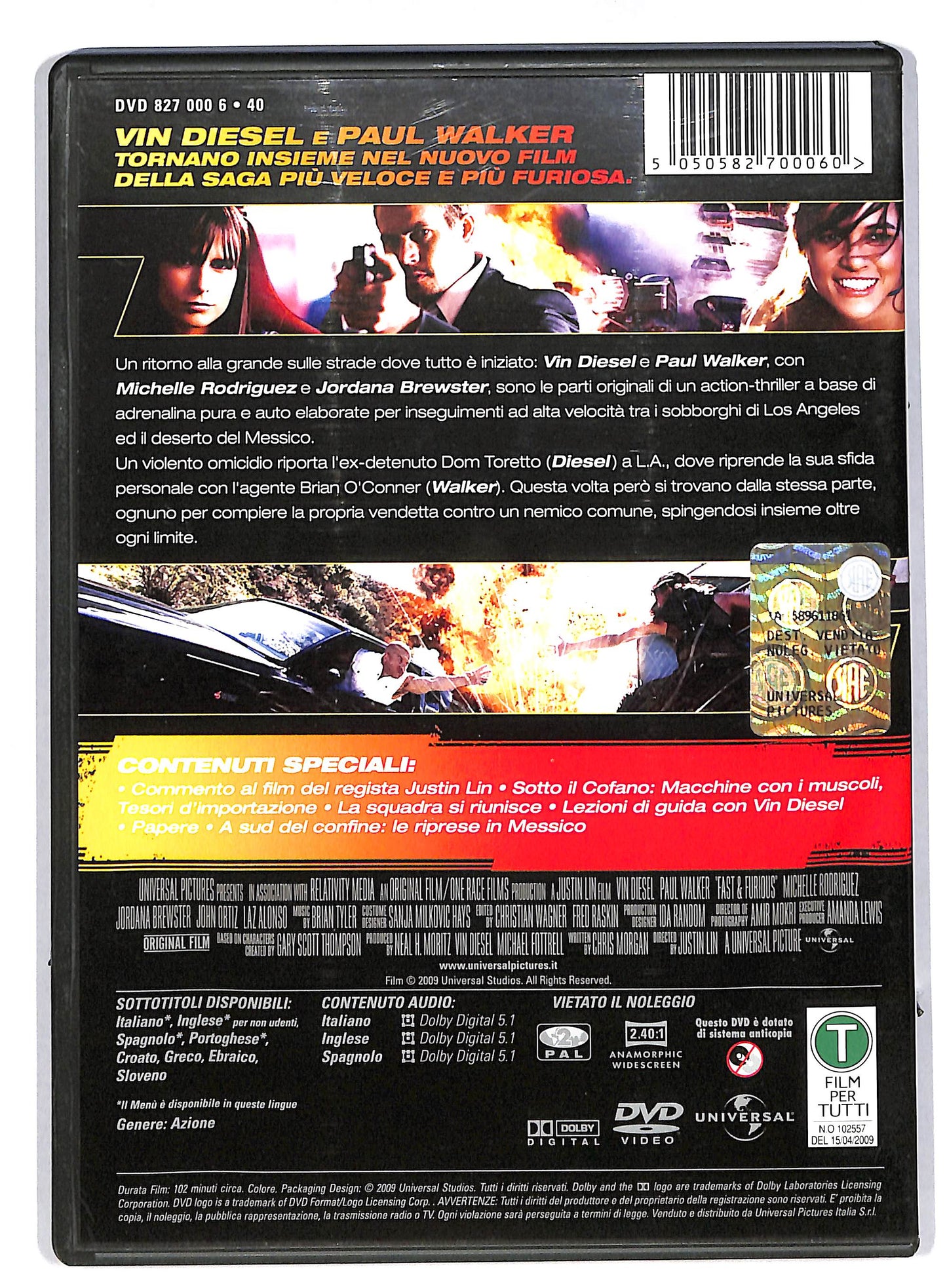 EBOND Fast & furious - Solo parti originali DVD DB592117