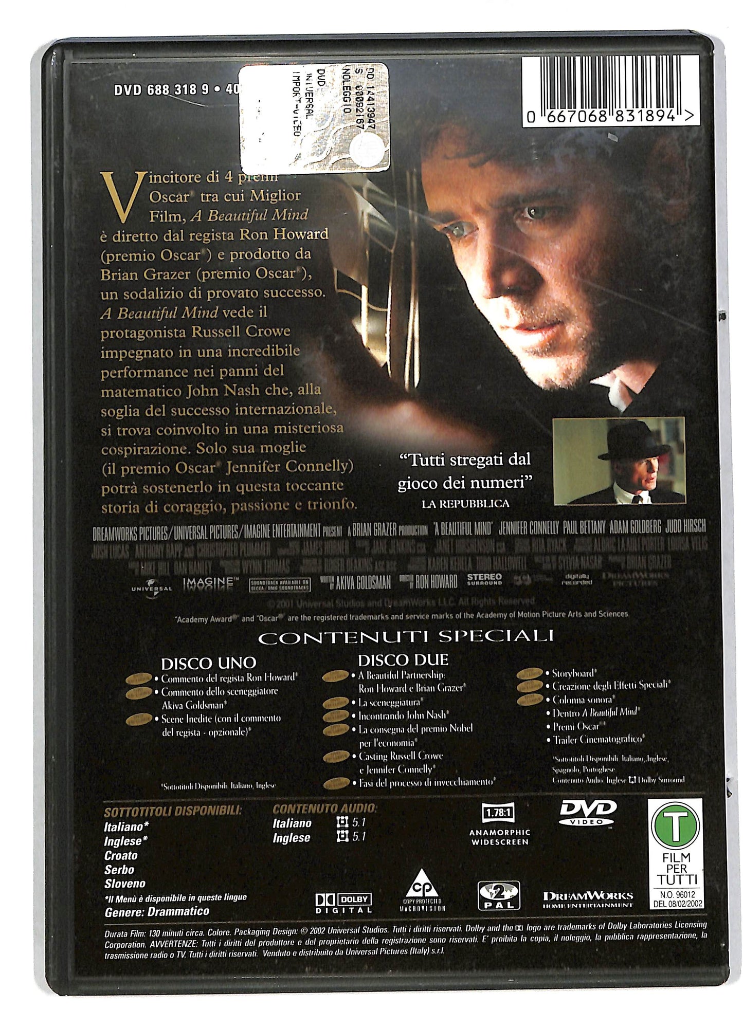 EBOND A Beautiful mind ( 2 dischi ) DVD DB592332