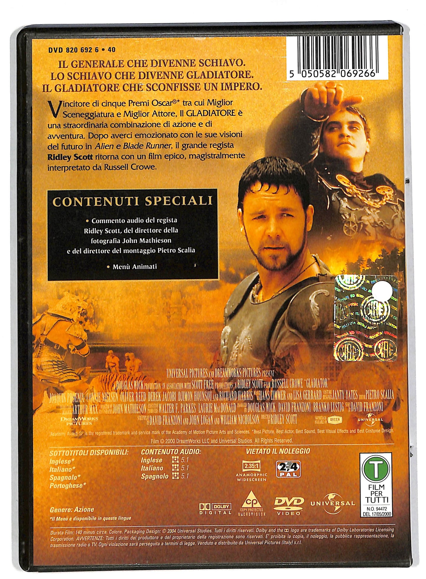 EBOND Il gladiatore DVD DB592335