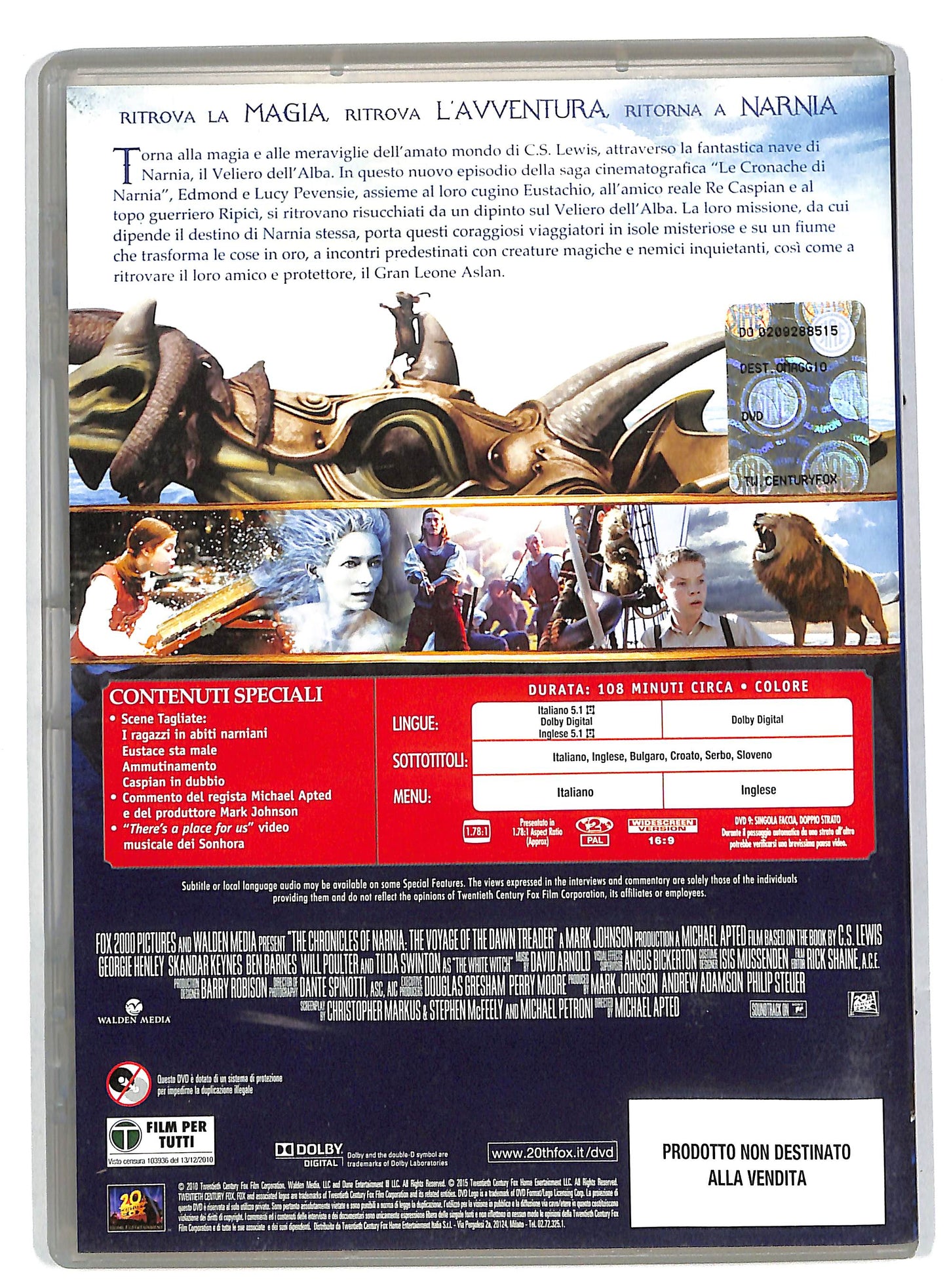 EBOND Le cronache di Narnia - Il viaggio del veliero EDITORIALE DVD DB592421