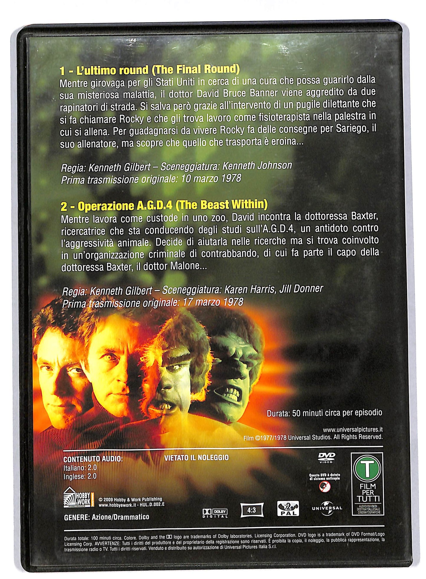 EBOND L'incredibile hulk stagione 1 vol 2 EDITORIALE DVD DB592603