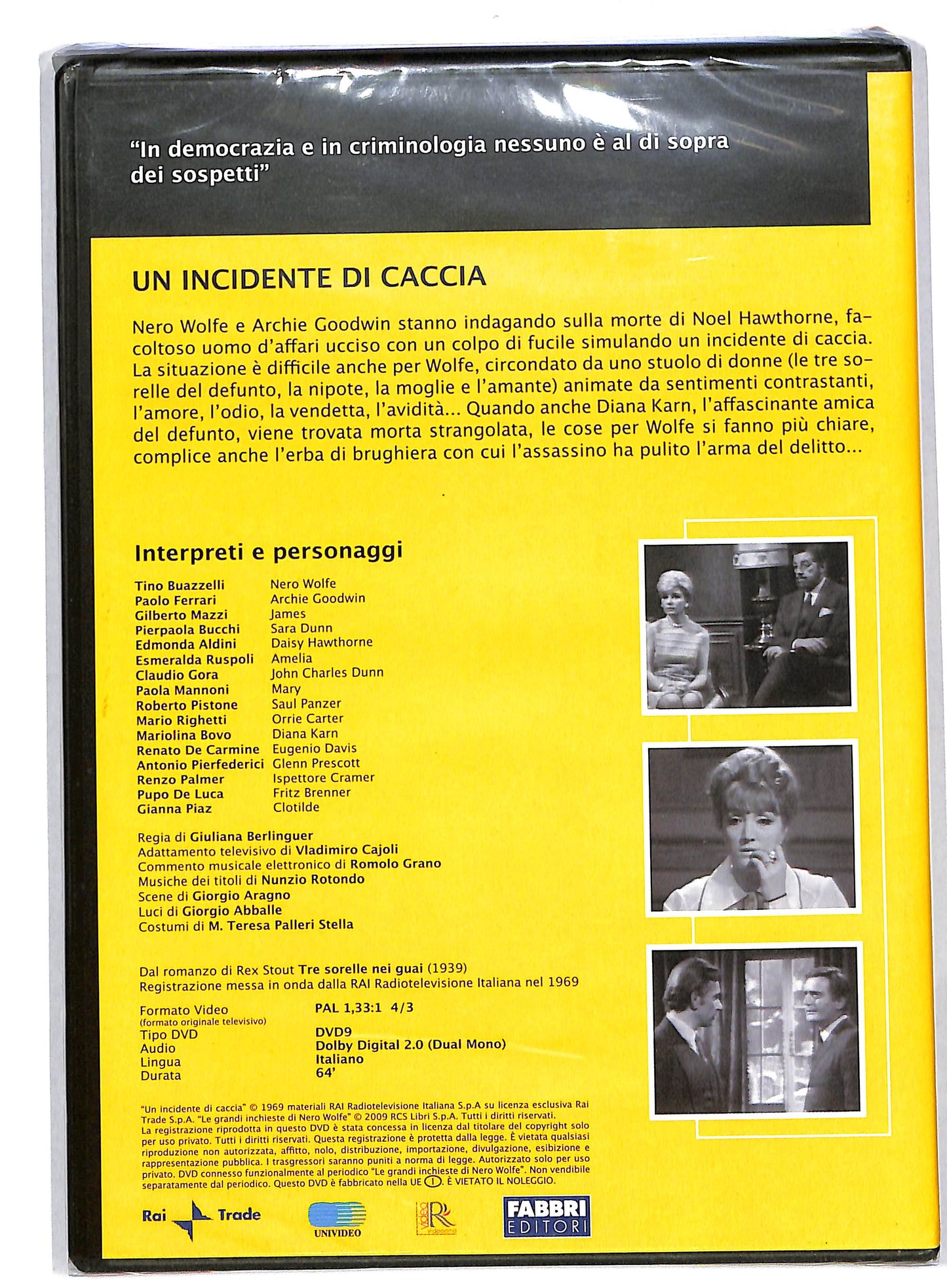 EBOND Nero wolfe - un incidente di caccia seconda puntata EDITORIALE DVD DB592608