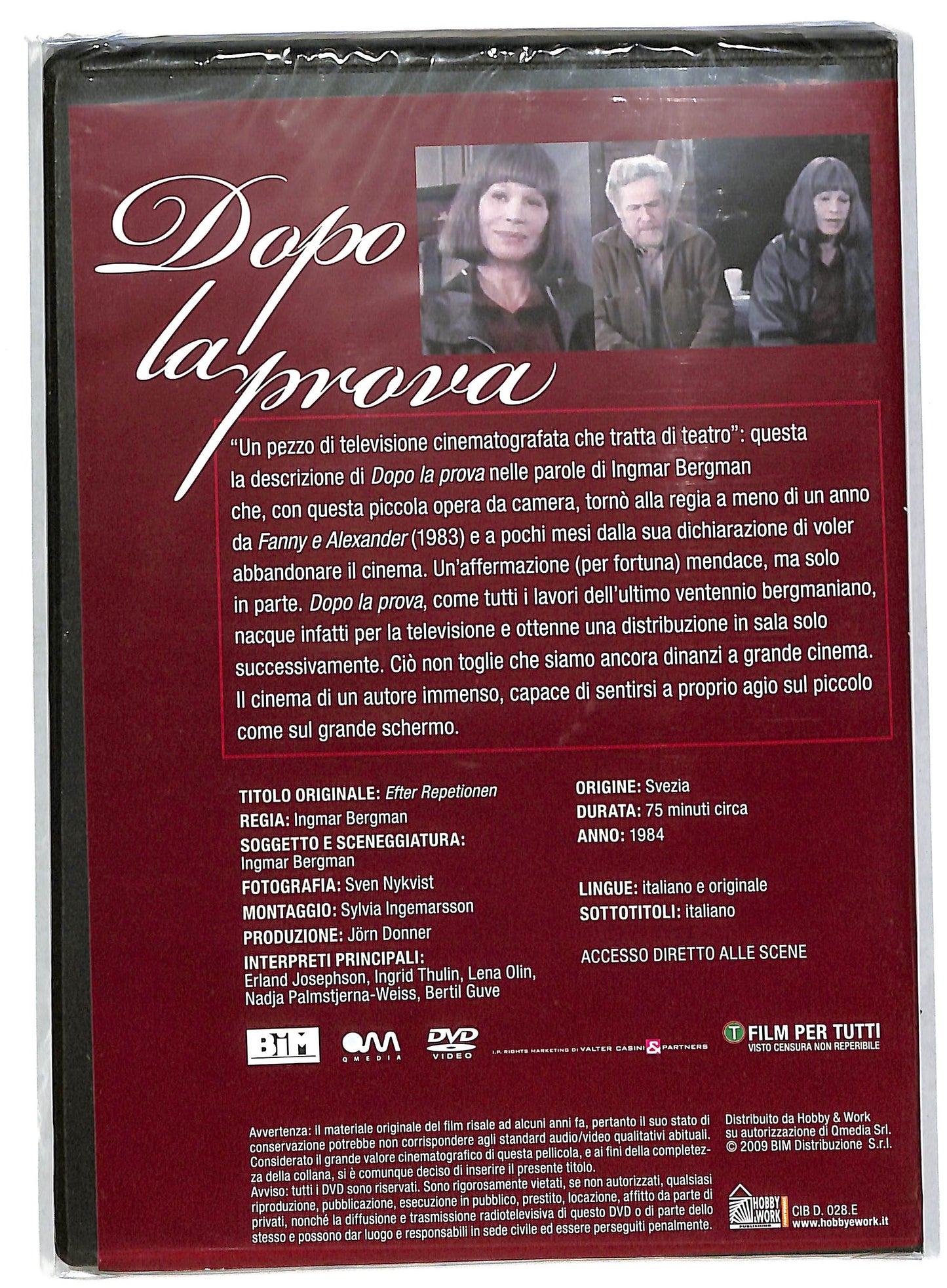 EBOND Dopo la prova EDITORIALE DVD DB592668