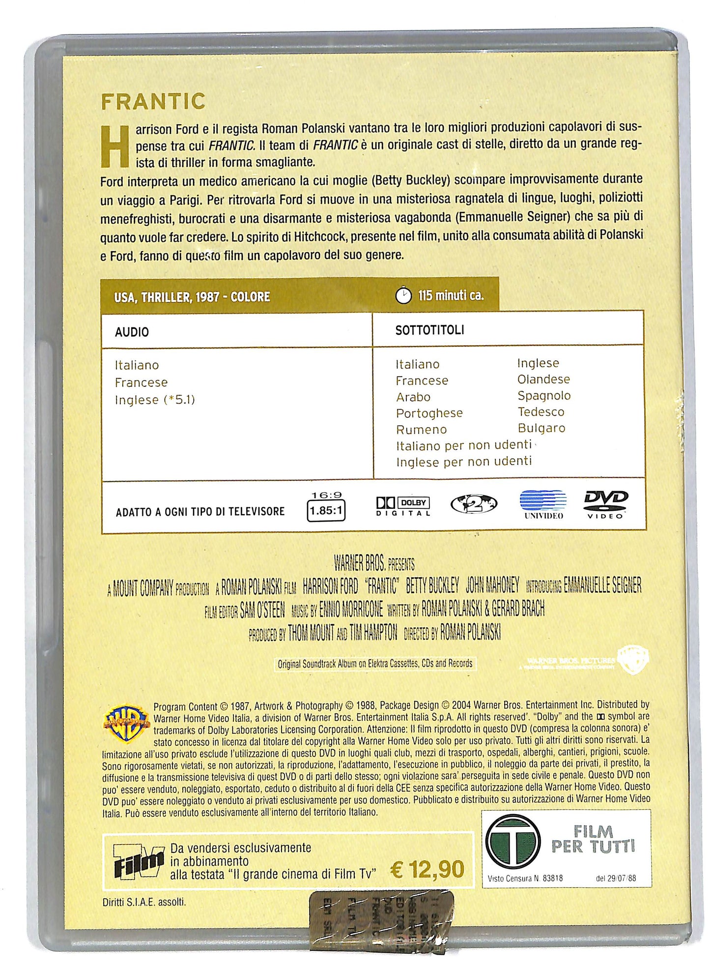 EBOND Frantic EDITORIALE DVD DB592736