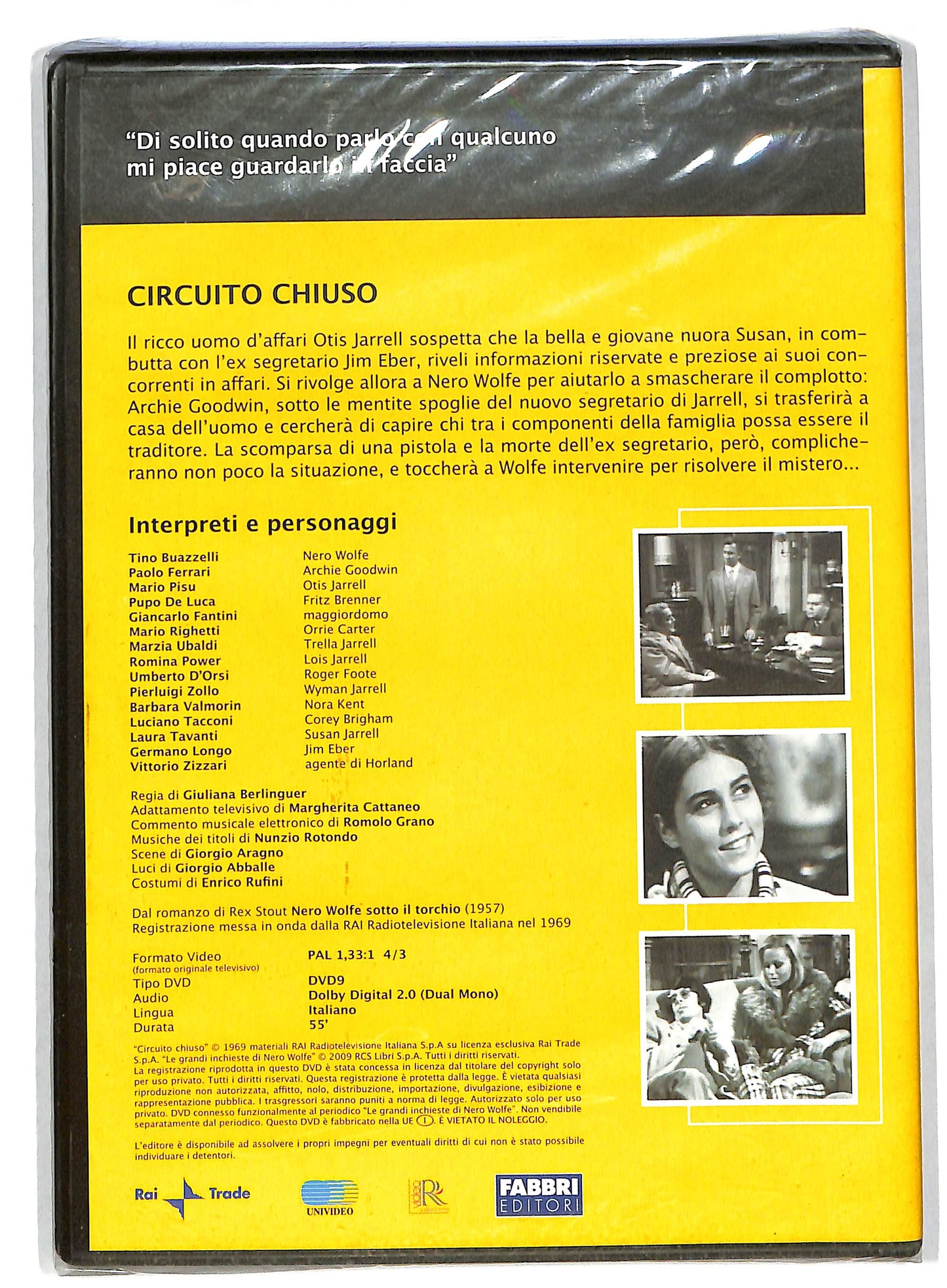 EBOND Nero wolfe - circuito chiuso prima puntata EDITORIALE DVD DB592744