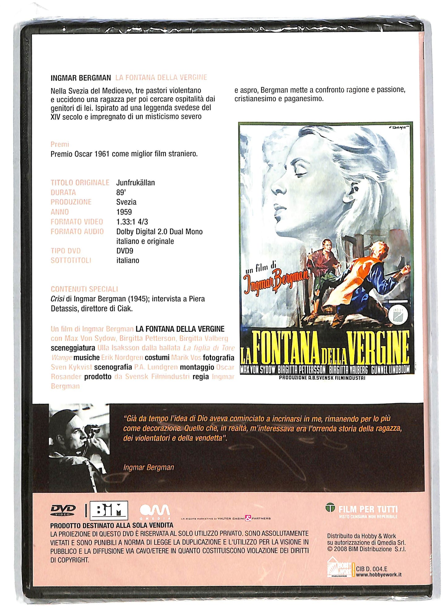 EBOND La fontana della vergine EDITORIALE DVD DB592814